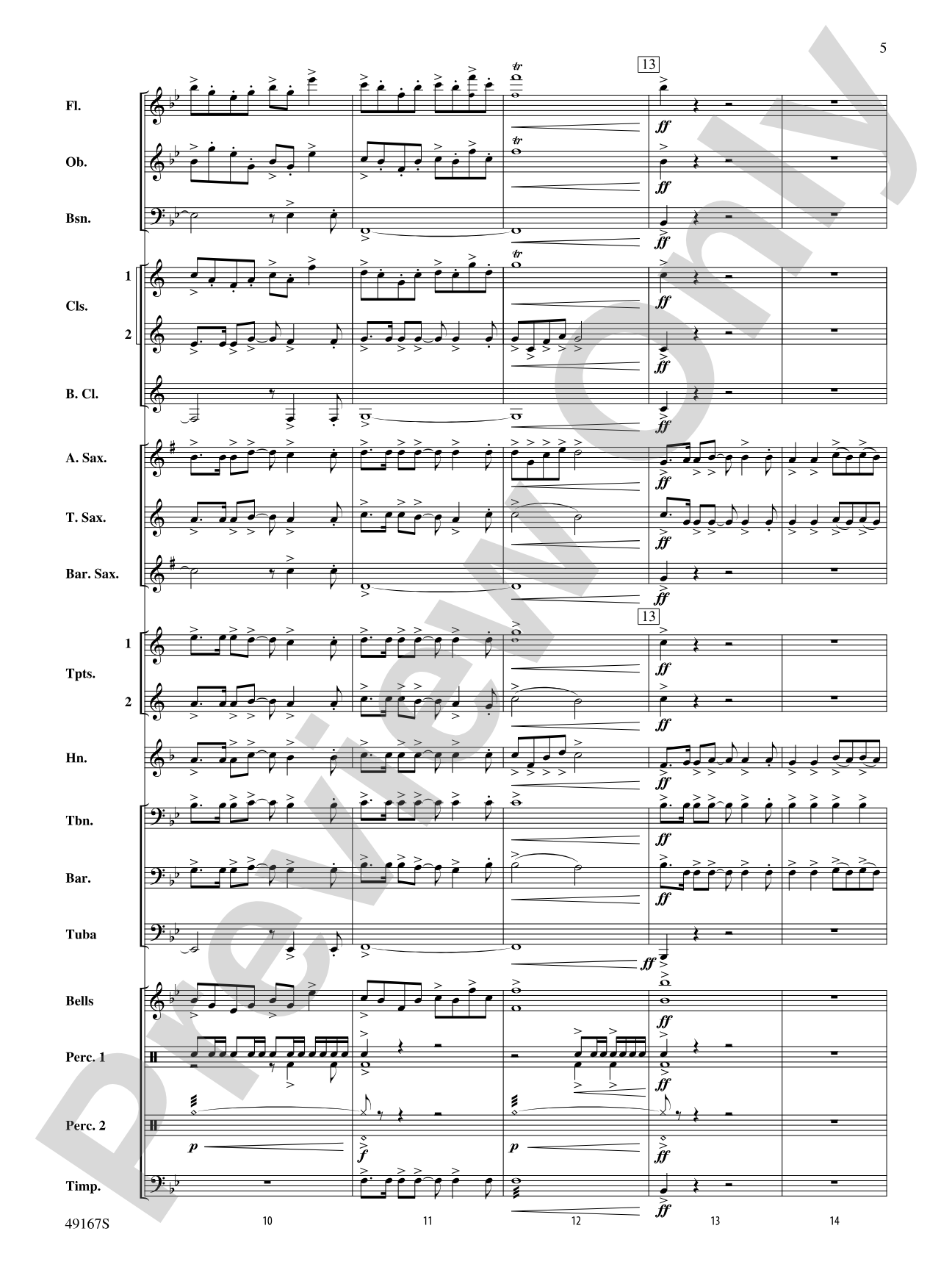 Fanfare 1127: Concert Band Conductor Score & Parts