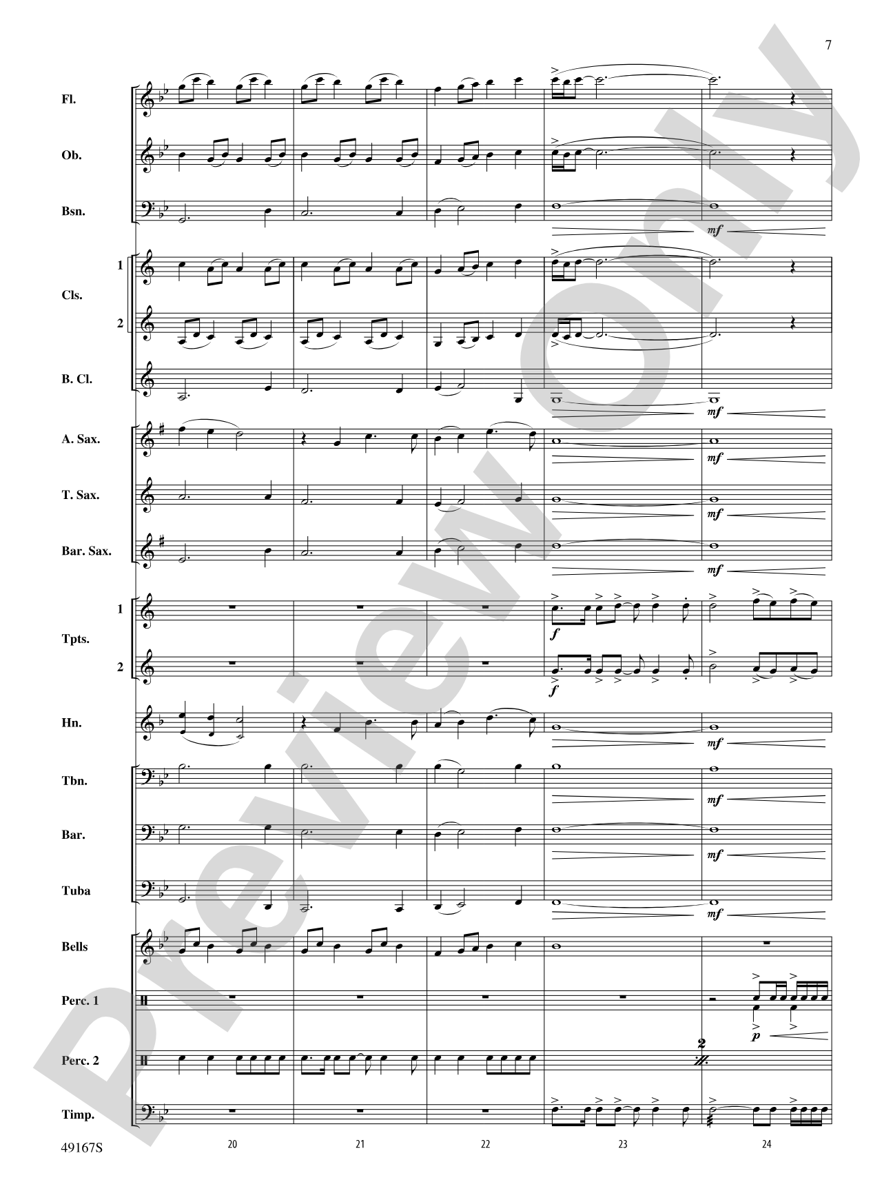 Fanfare 1127: Concert Band Conductor Score & Parts