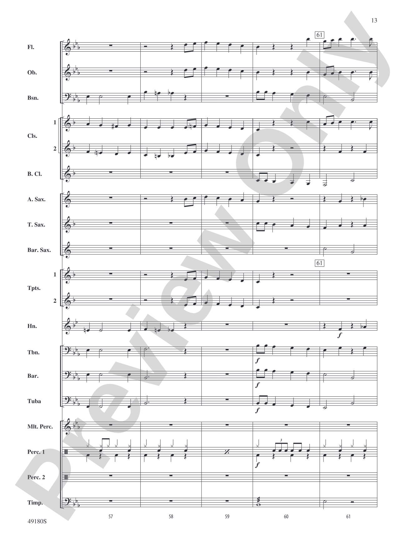 Santa in the Mix: Concert Band Conductor Score & Parts