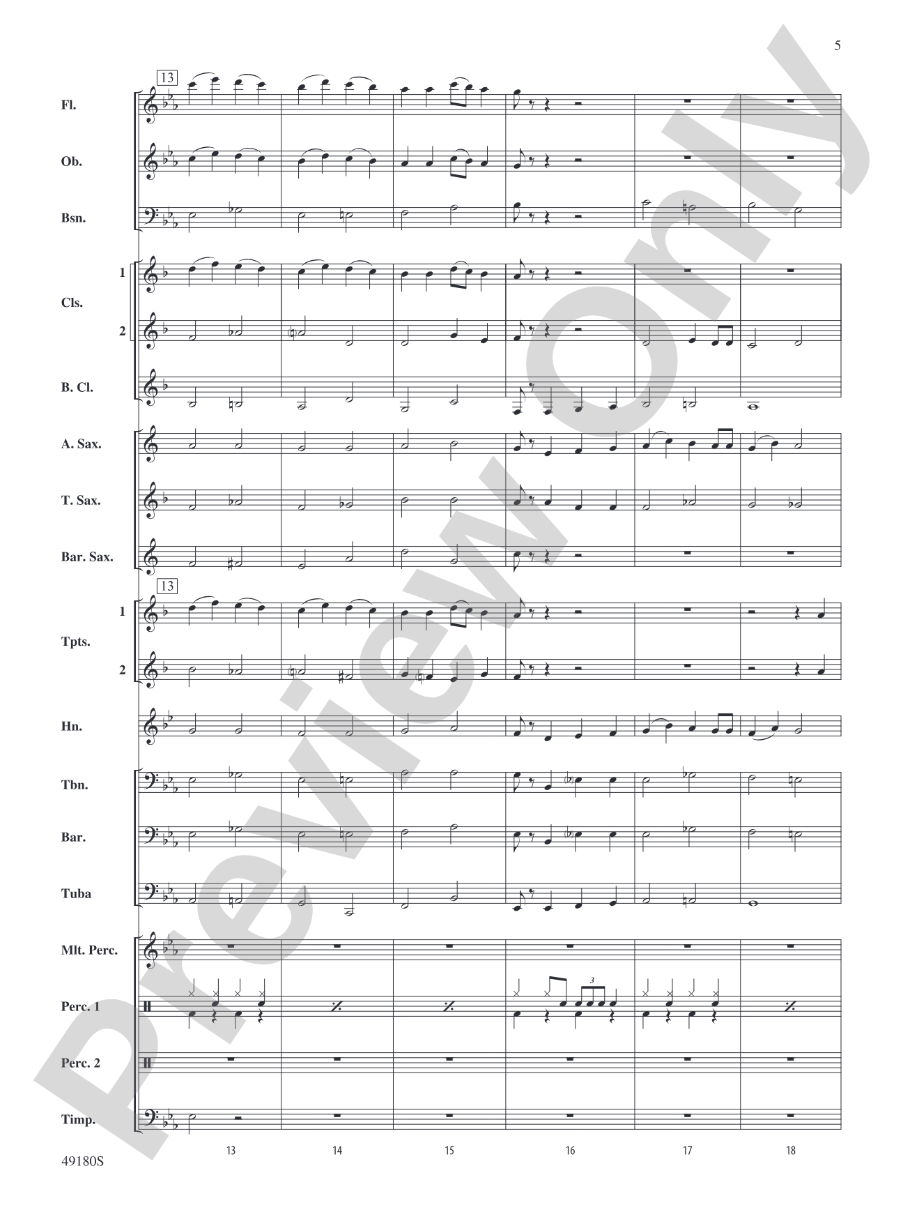 Santa in the Mix: Concert Band Conductor Score & Parts