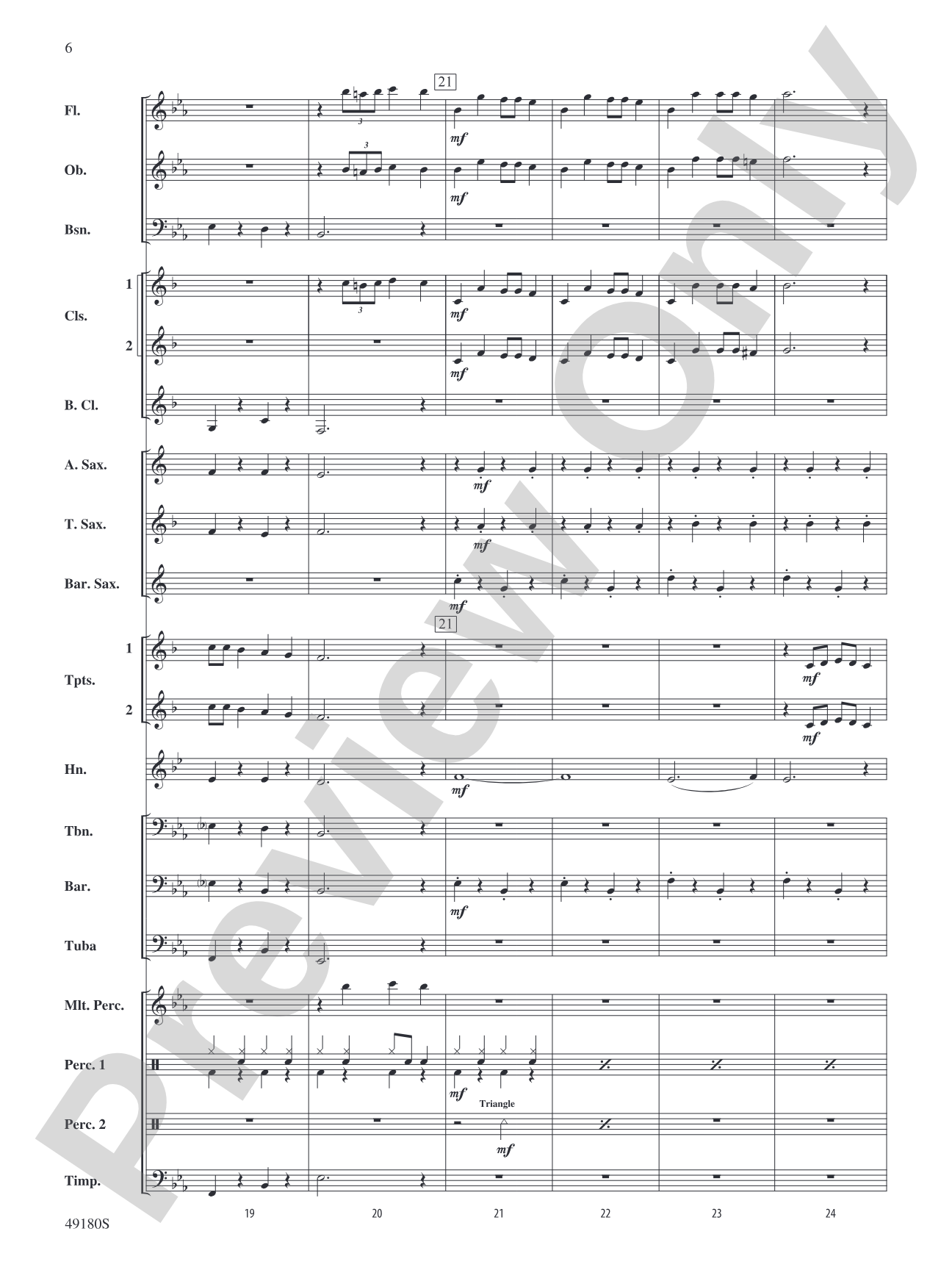 Santa in the Mix: Concert Band Conductor Score & Parts