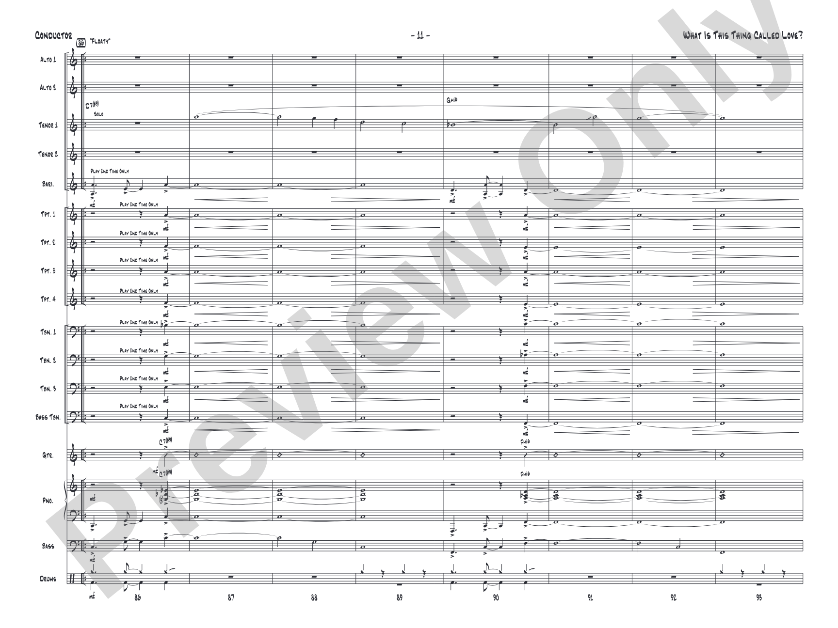 What Is This Thing Called Love?: Jazz Ensemble Conductor Score & Parts
