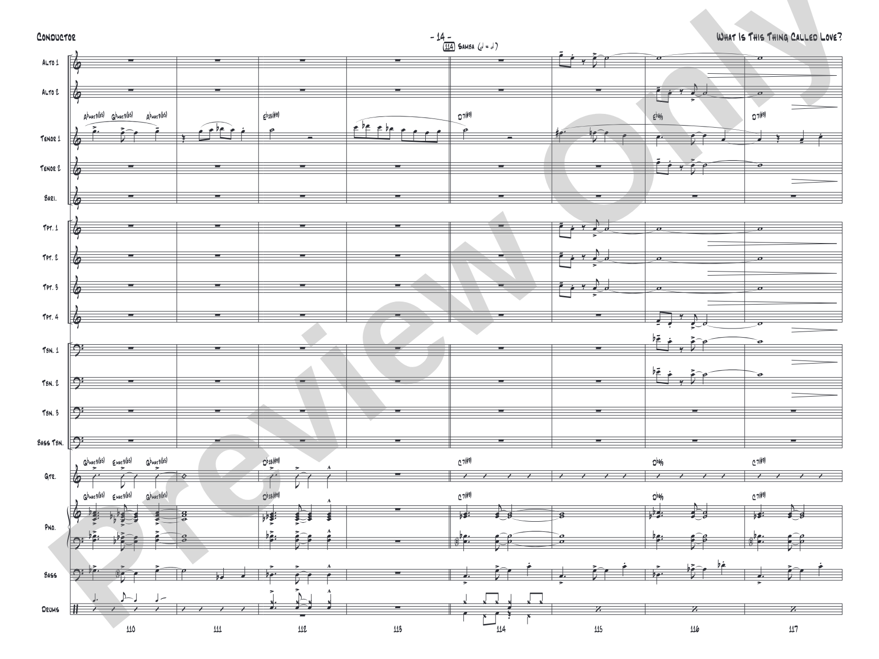 What Is This Thing Called Love?: Jazz Ensemble Conductor Score & Parts