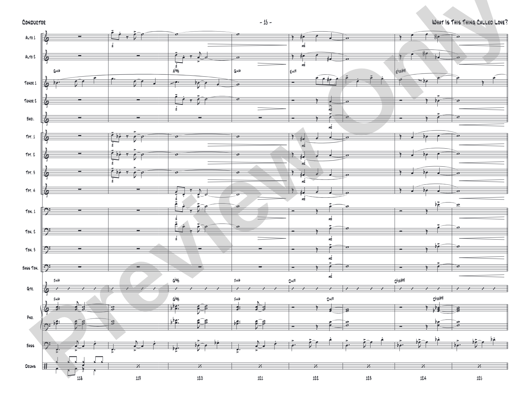 What Is This Thing Called Love?: Jazz Ensemble Conductor Score & Parts