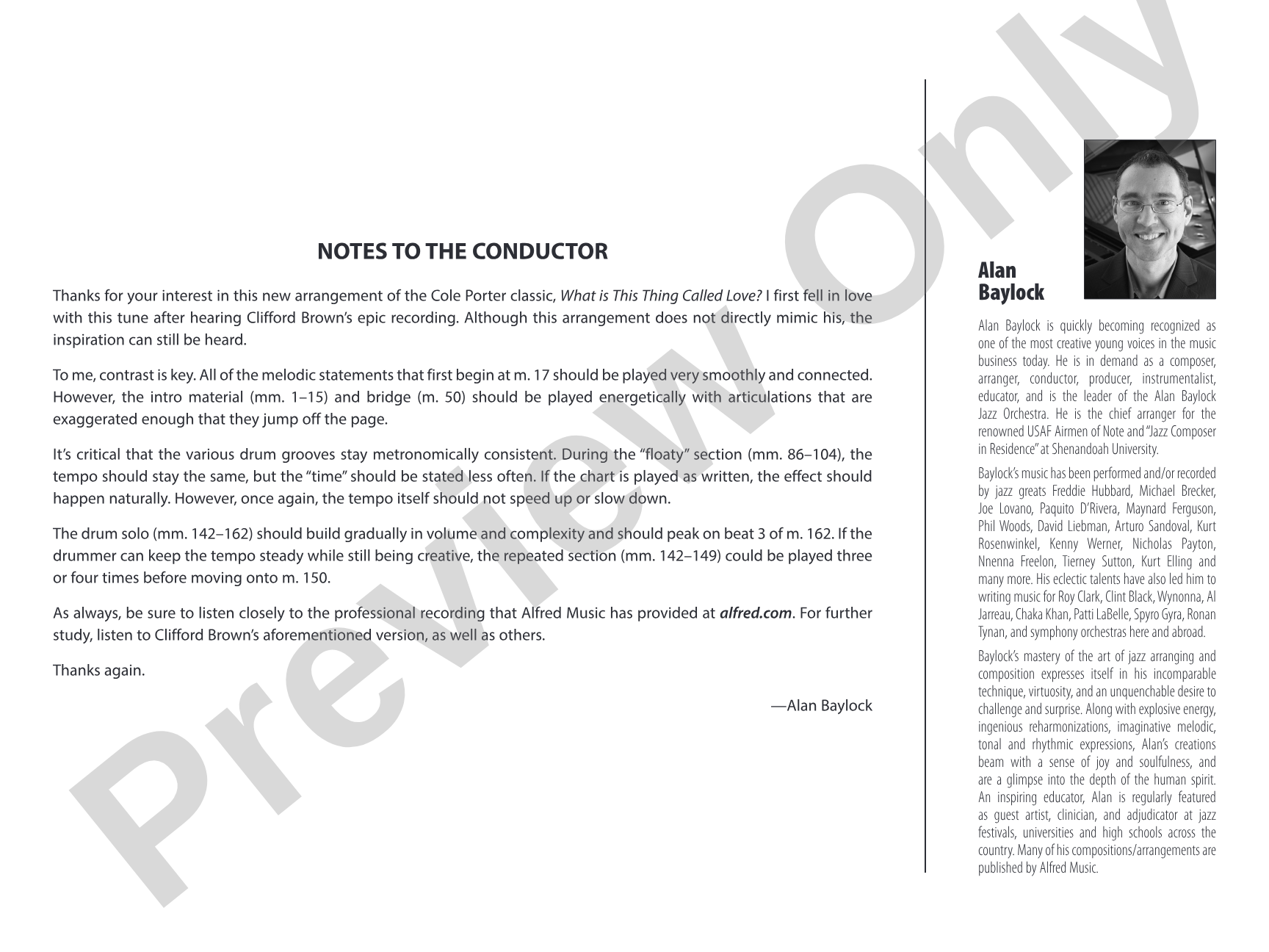 What Is This Thing Called Love?: Jazz Ensemble Conductor Score & Parts