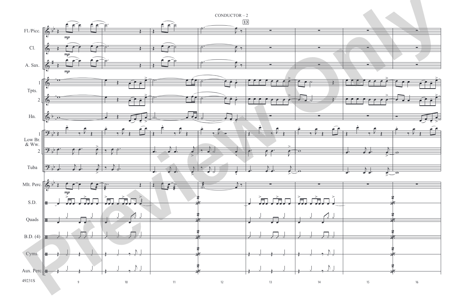 Physical: Marching Band Conductor Score & Parts