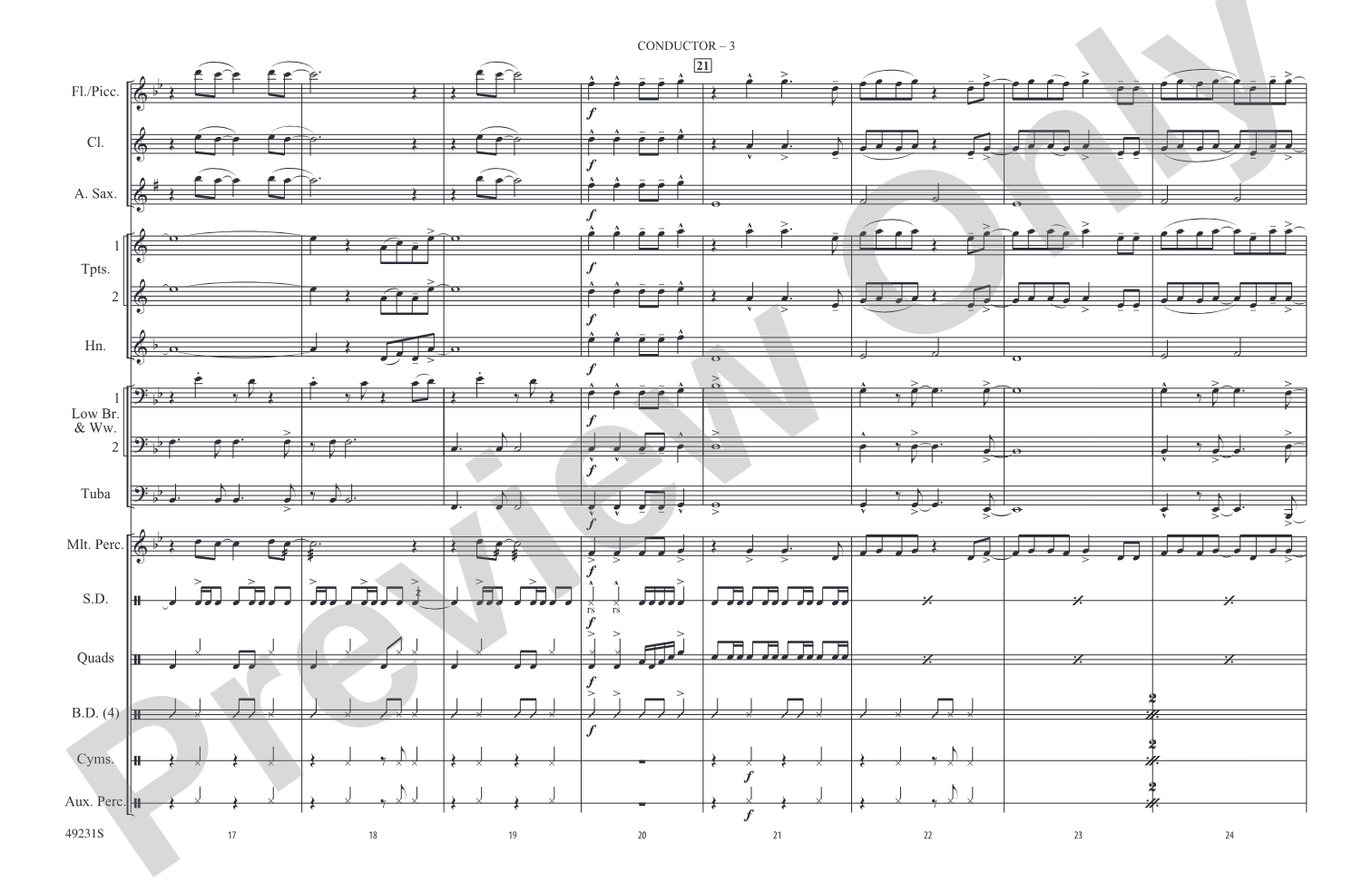 Physical: Marching Band Conductor Score & Parts
