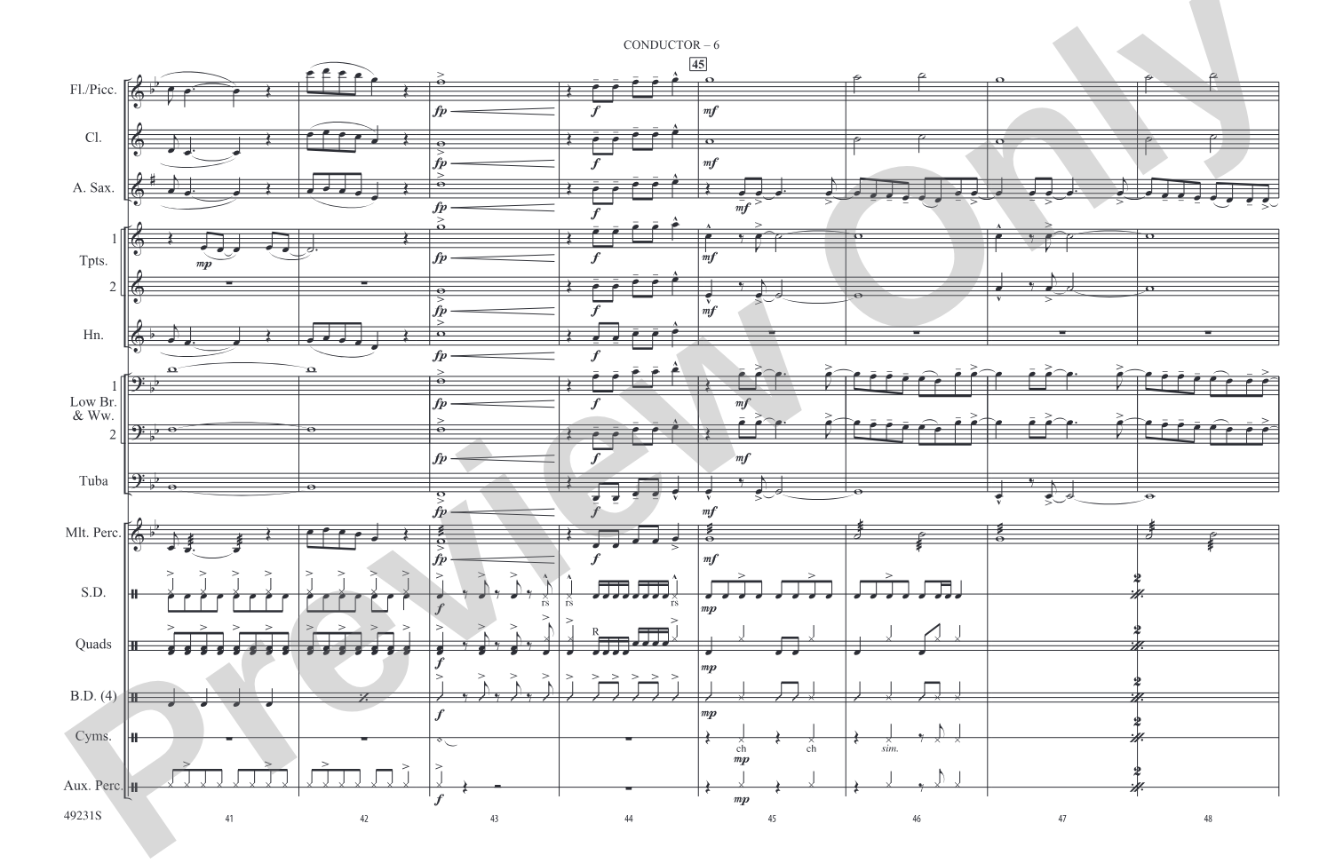 Physical: Marching Band Conductor Score & Parts