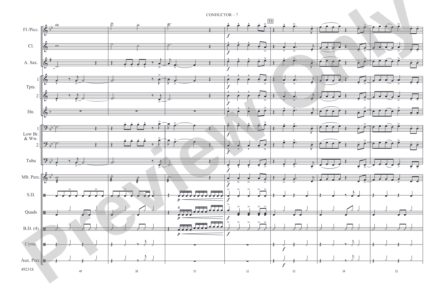 Physical: Marching Band Conductor Score & Parts