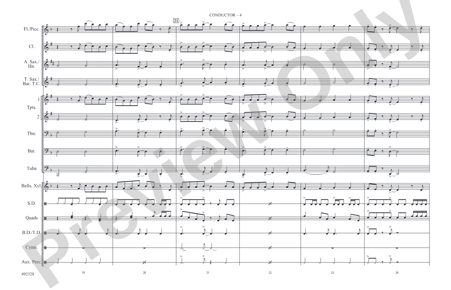 Kings & Queens: Marching Band Conductor Score & Parts