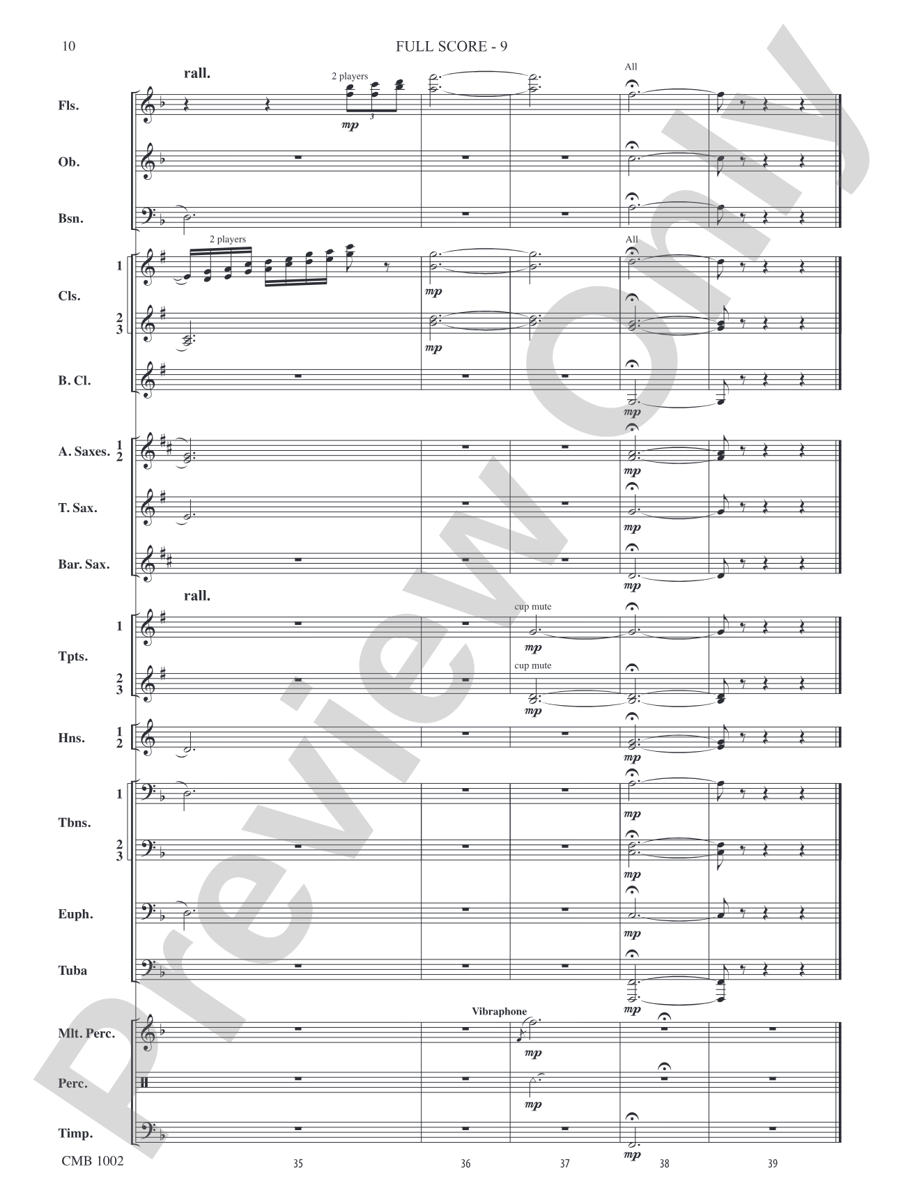 The Girl with the Flaxen Hair: Concert Band Conductor Score & Parts