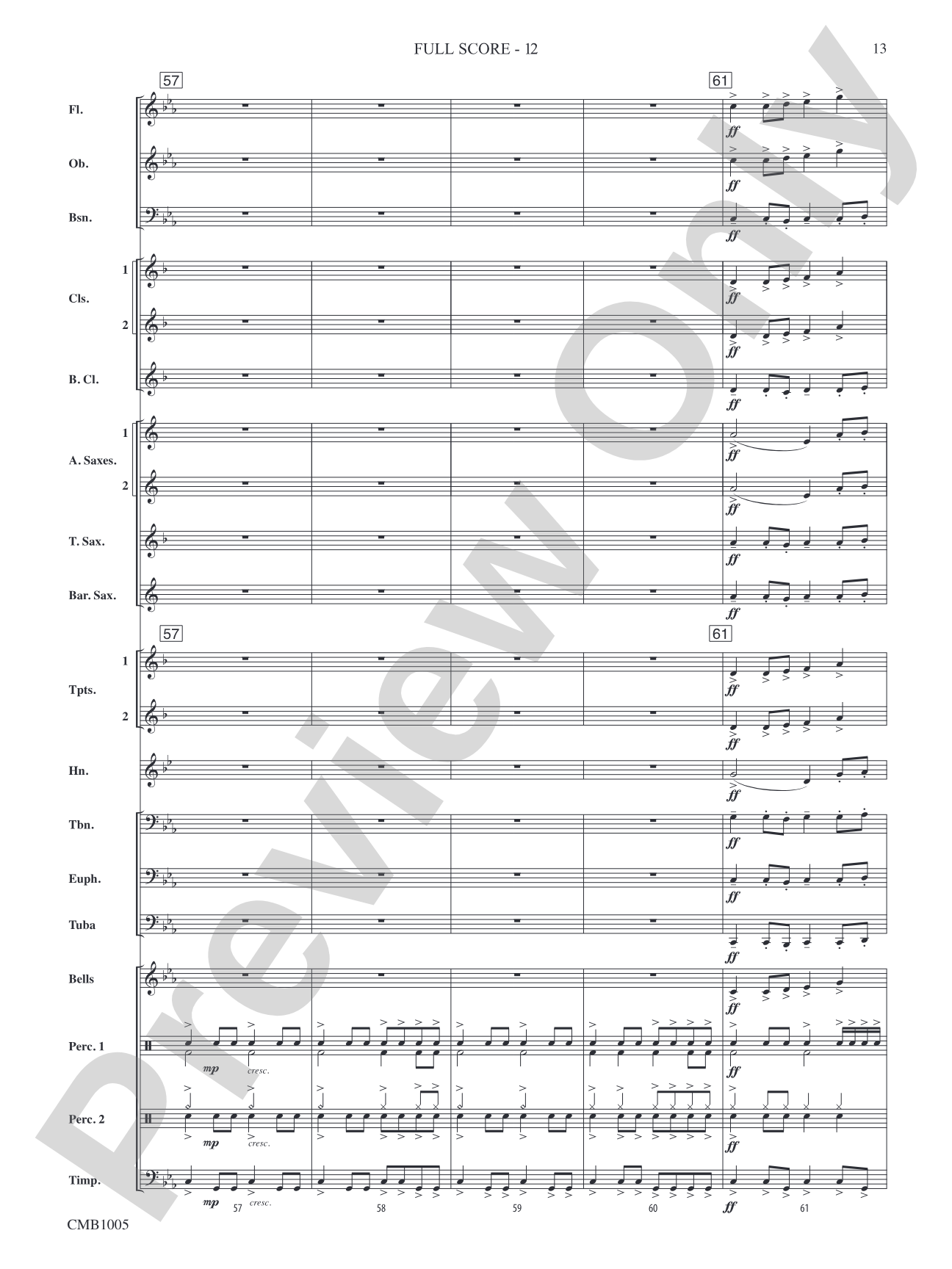 Temple of Artemis: Concert Band Conductor Score & Parts