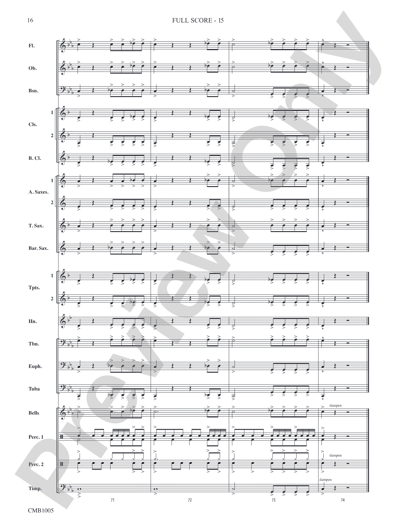 Temple of Artemis: Concert Band Conductor Score & Parts