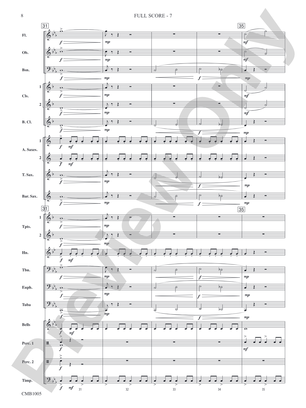 Temple of Artemis: Concert Band Conductor Score & Parts
