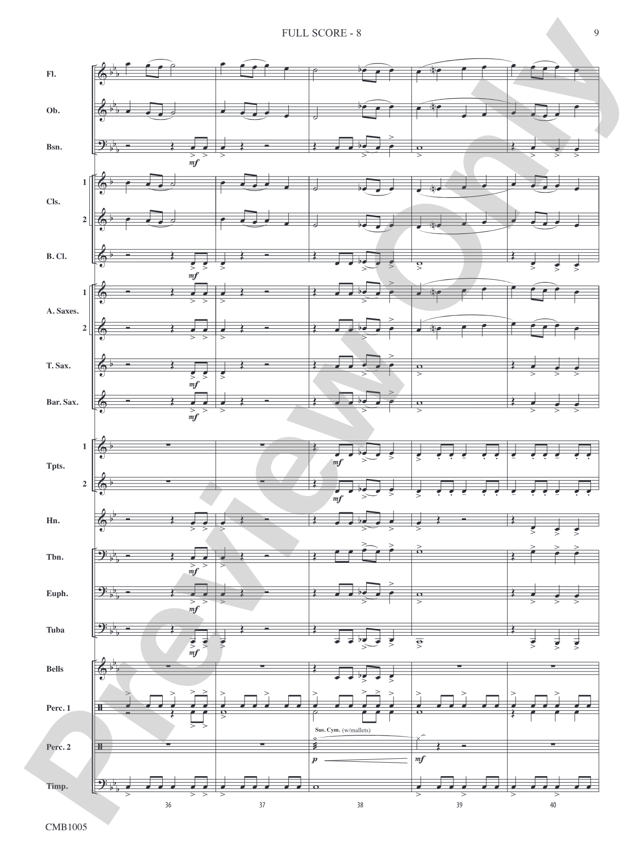 Temple of Artemis: Concert Band Conductor Score & Parts