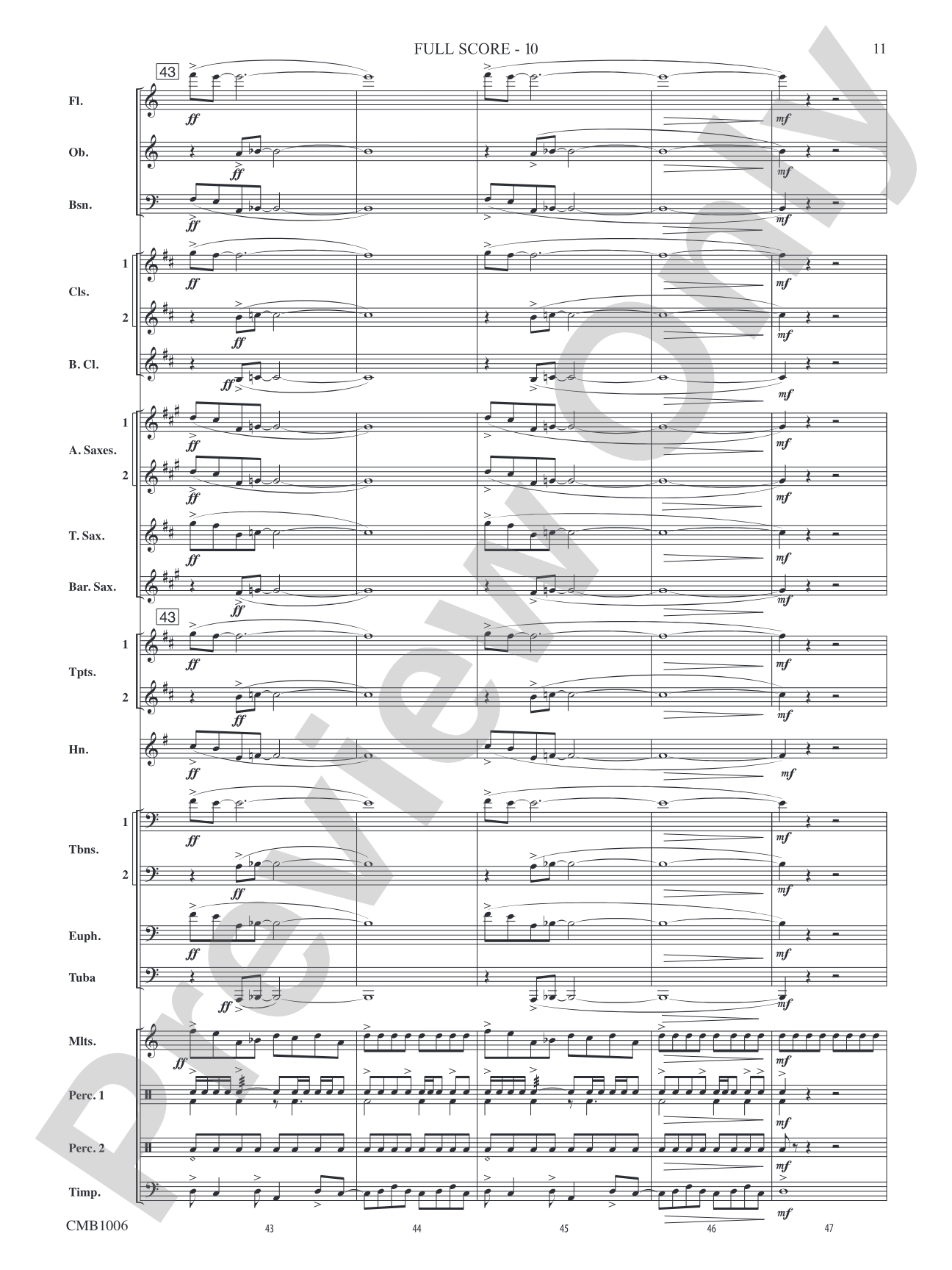 Turbulence: Concert Band Conductor Score & Parts