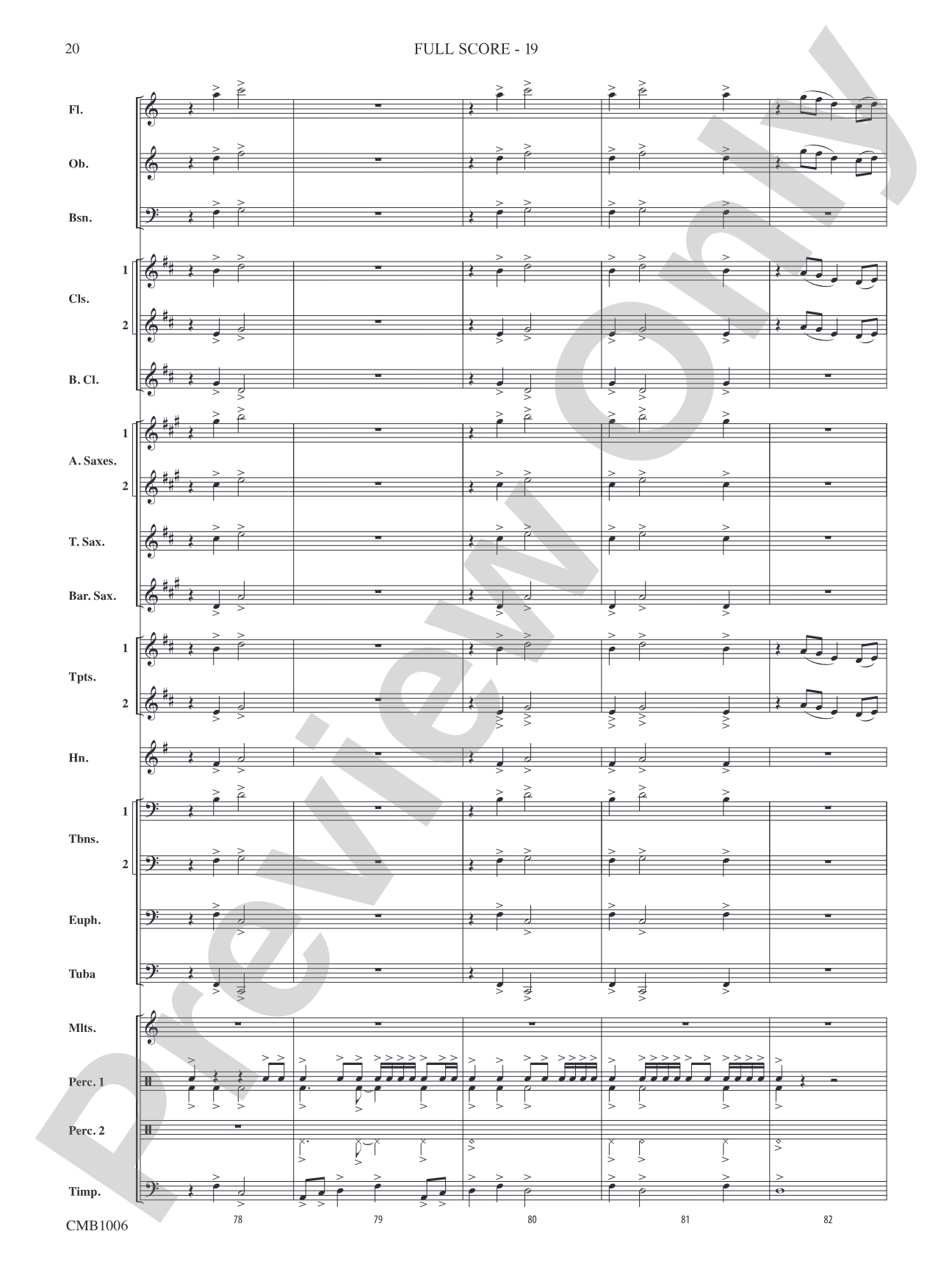 Turbulence: Concert Band Conductor Score & Parts