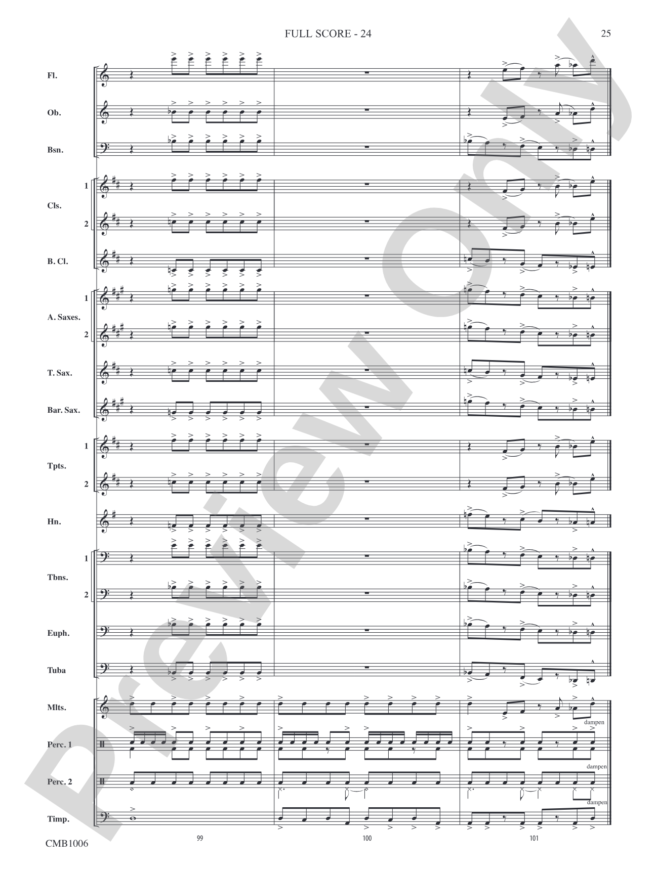 Turbulence: Concert Band Conductor Score & Parts