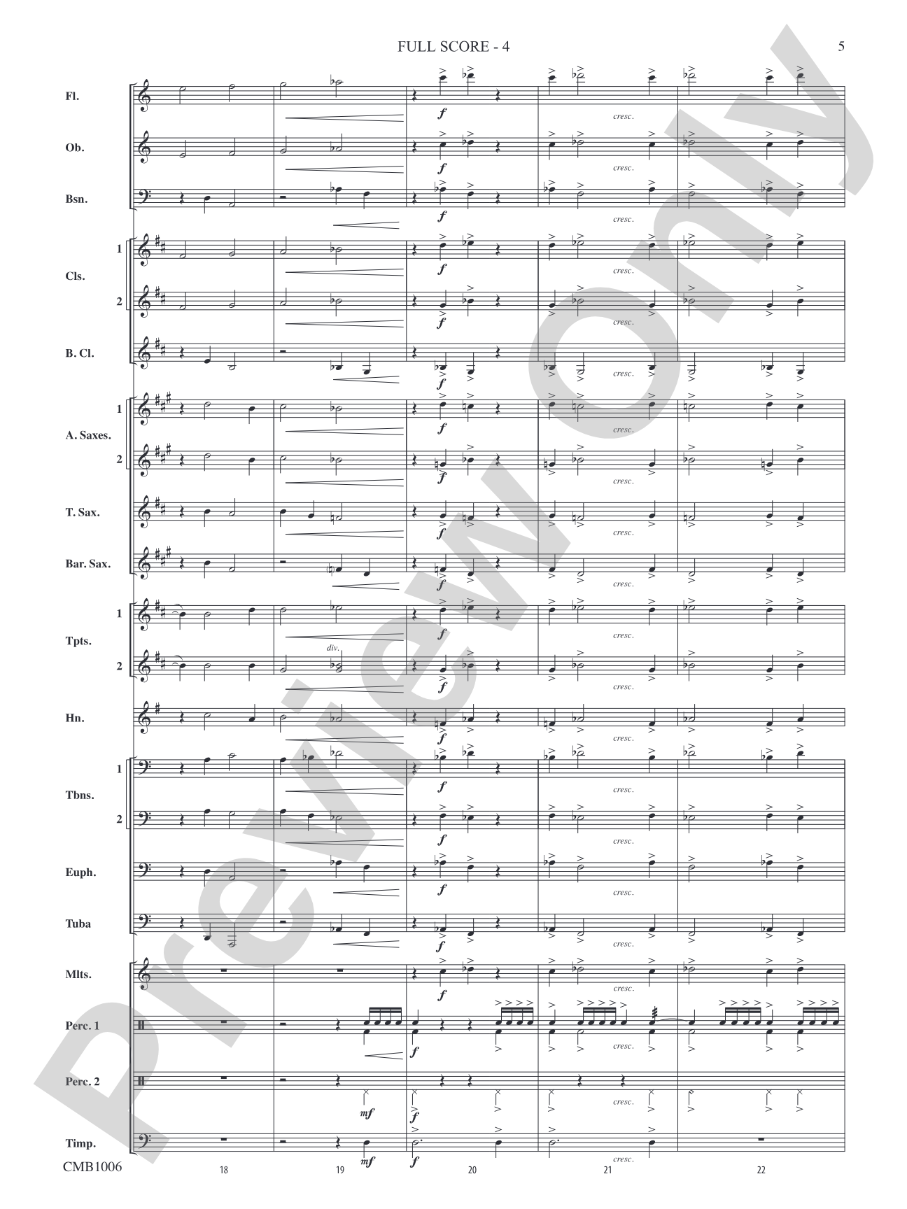 Turbulence: Concert Band Conductor Score & Parts