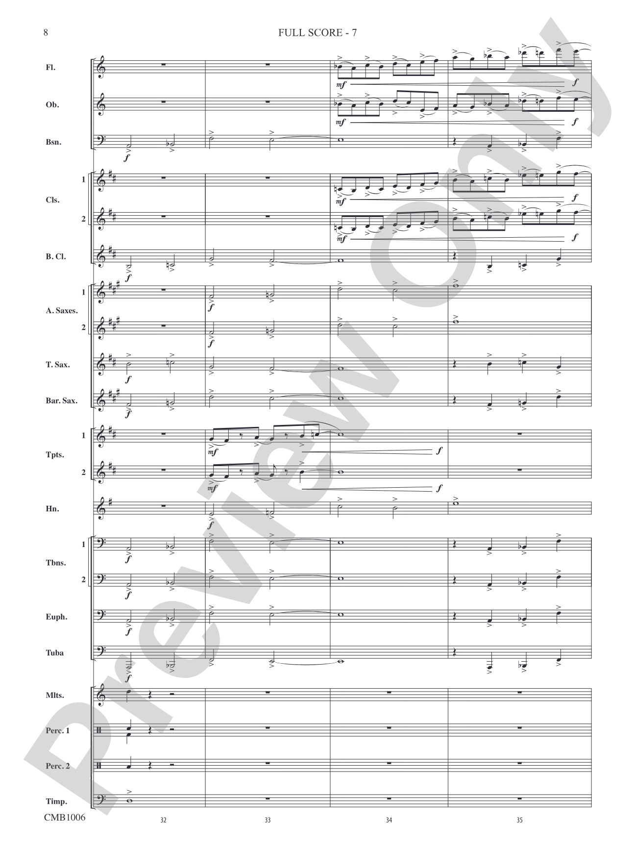 Turbulence: Concert Band Conductor Score & Parts