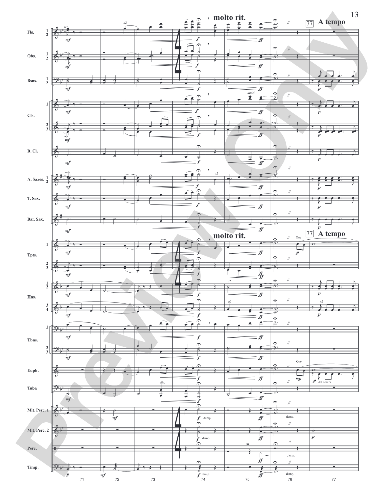 If I Should Go: Concert Band Conductor Score & Parts