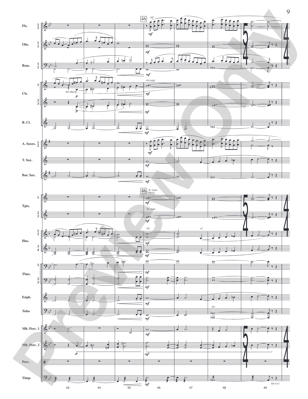 If I Should Go: Concert Band Conductor Score & Parts