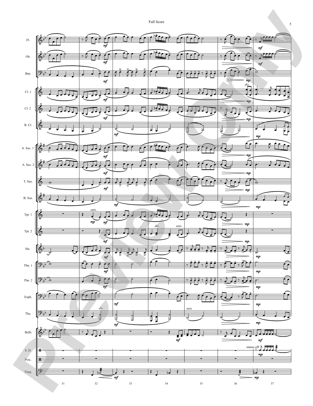 Dunbar 1838: Concert Band Conductor Score & Parts