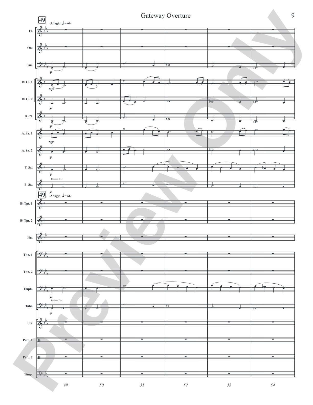 Gateway Overture: Concert Band Conductor Score & Parts