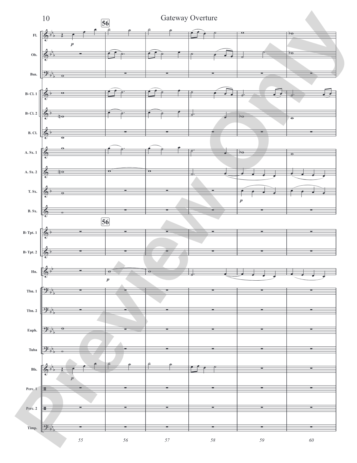 Gateway Overture: Concert Band Conductor Score & Parts