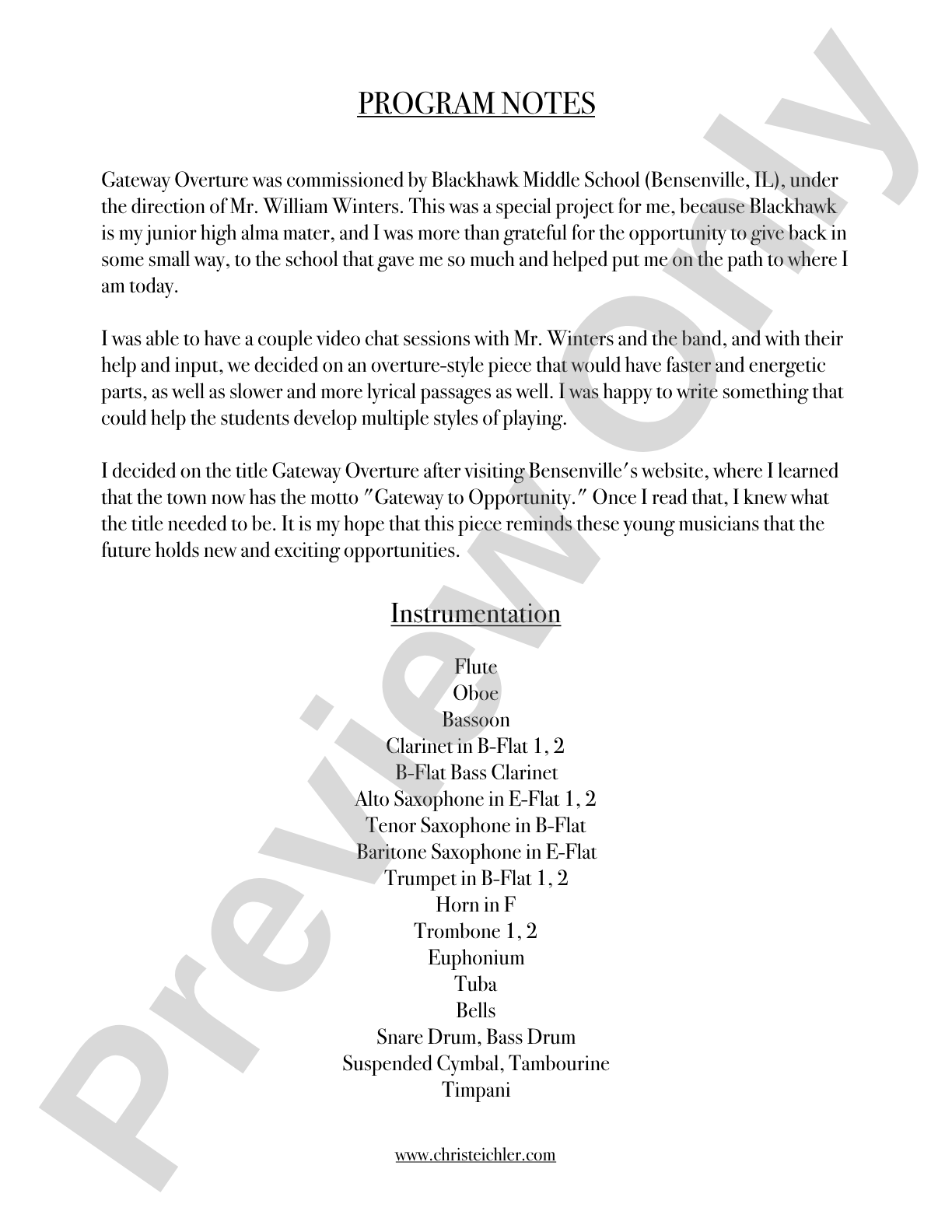 Gateway Overture: Concert Band Conductor Score & Parts
