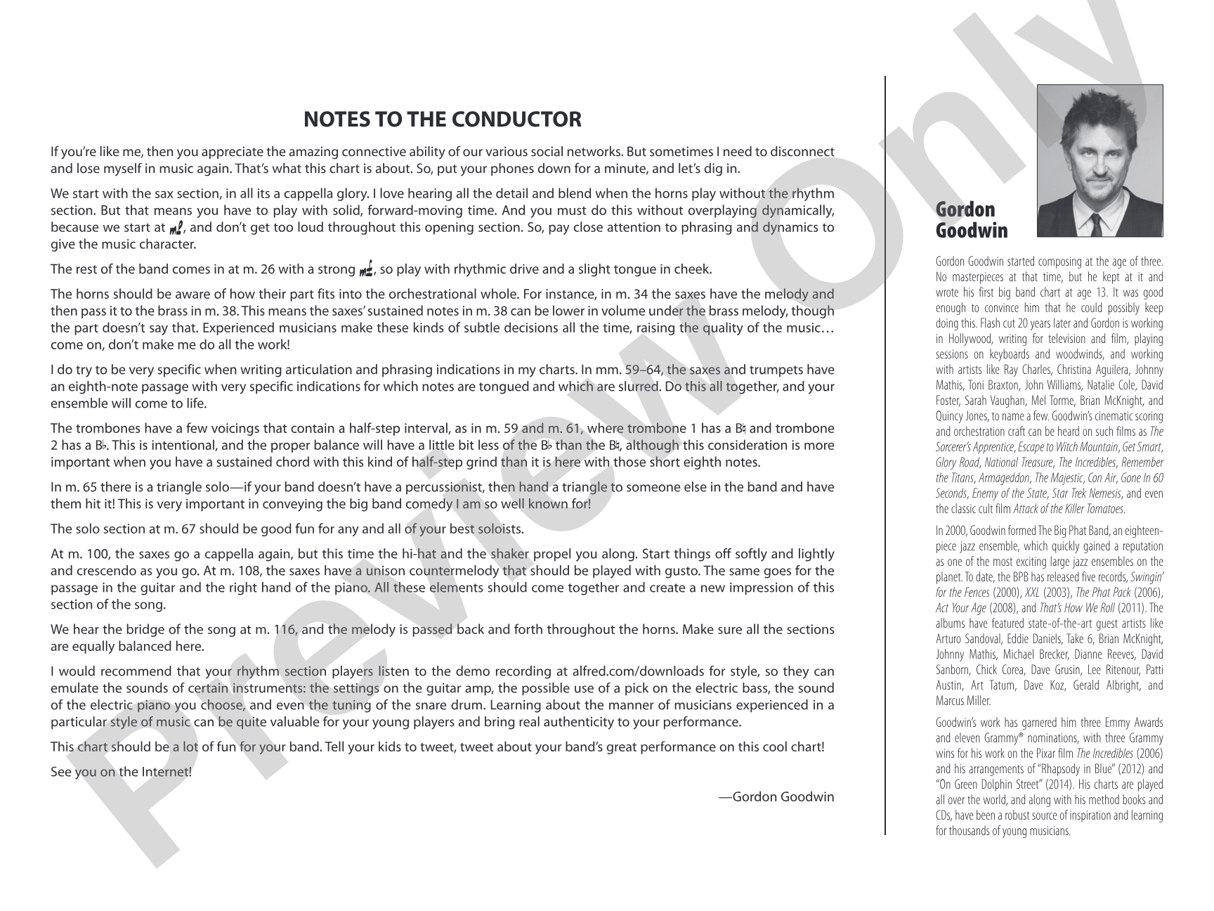 Tweet Fatigue: Jazz Ensemble Conductor Score & Parts