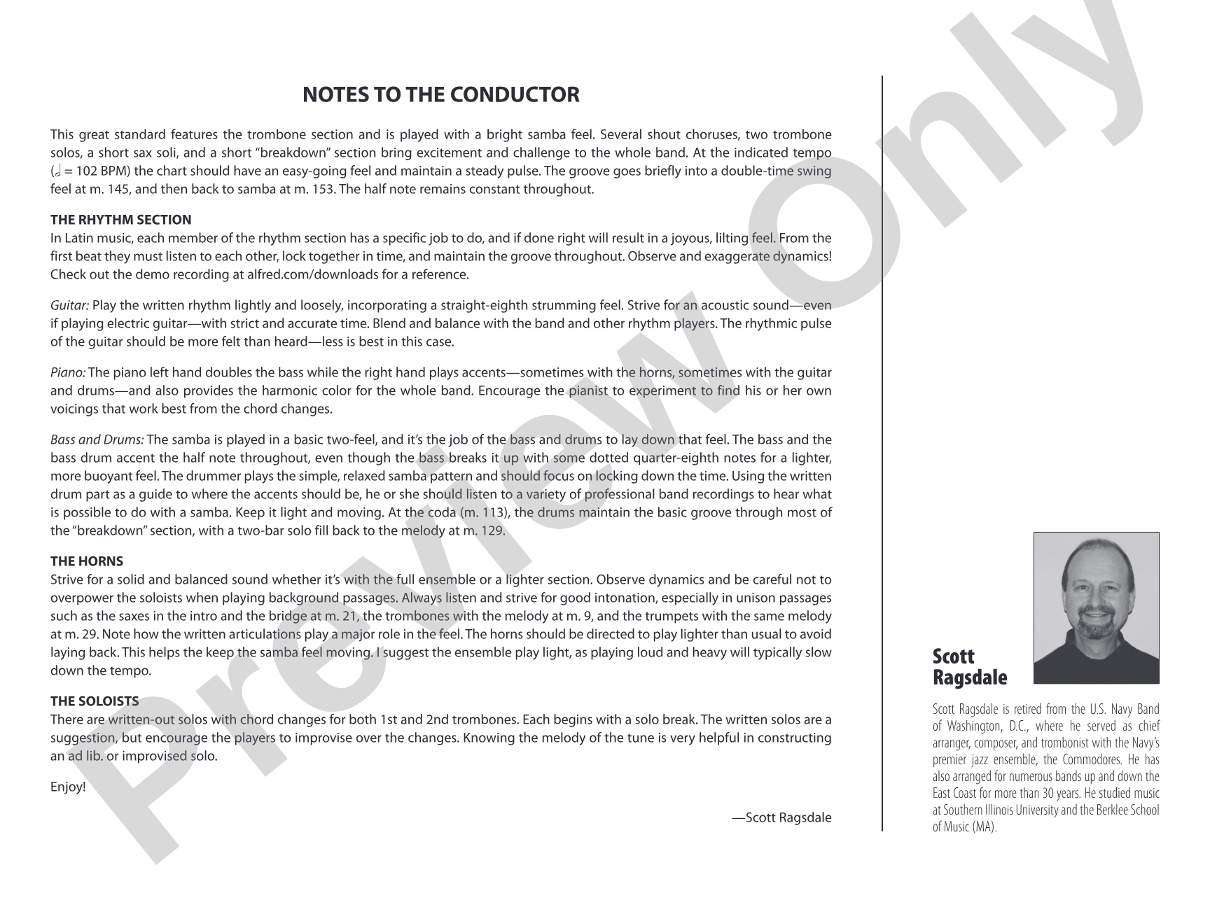 This Can't Be Love: Score