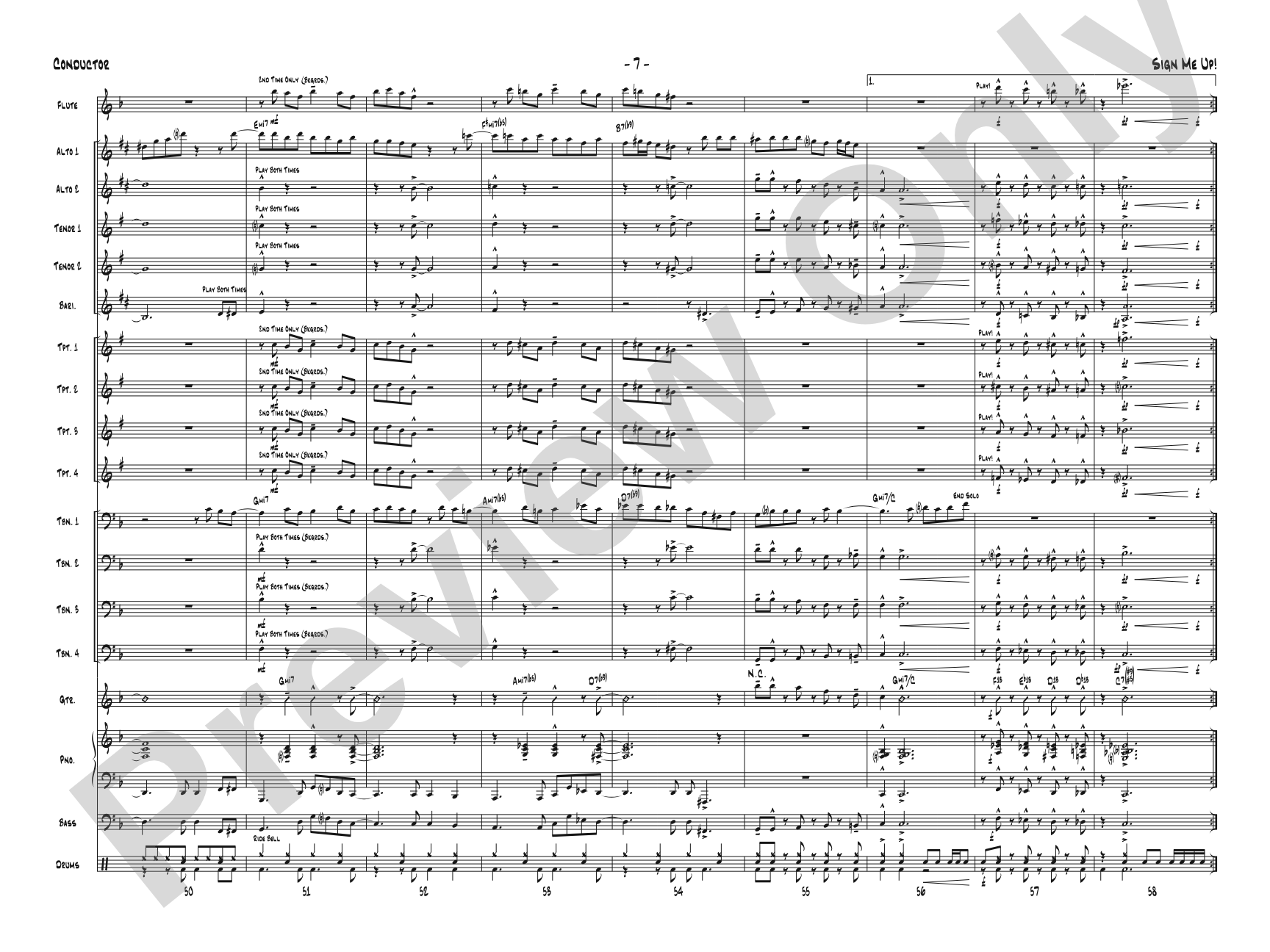 Sign Me Up!: Jazz Ensemble Conductor Score & Parts
