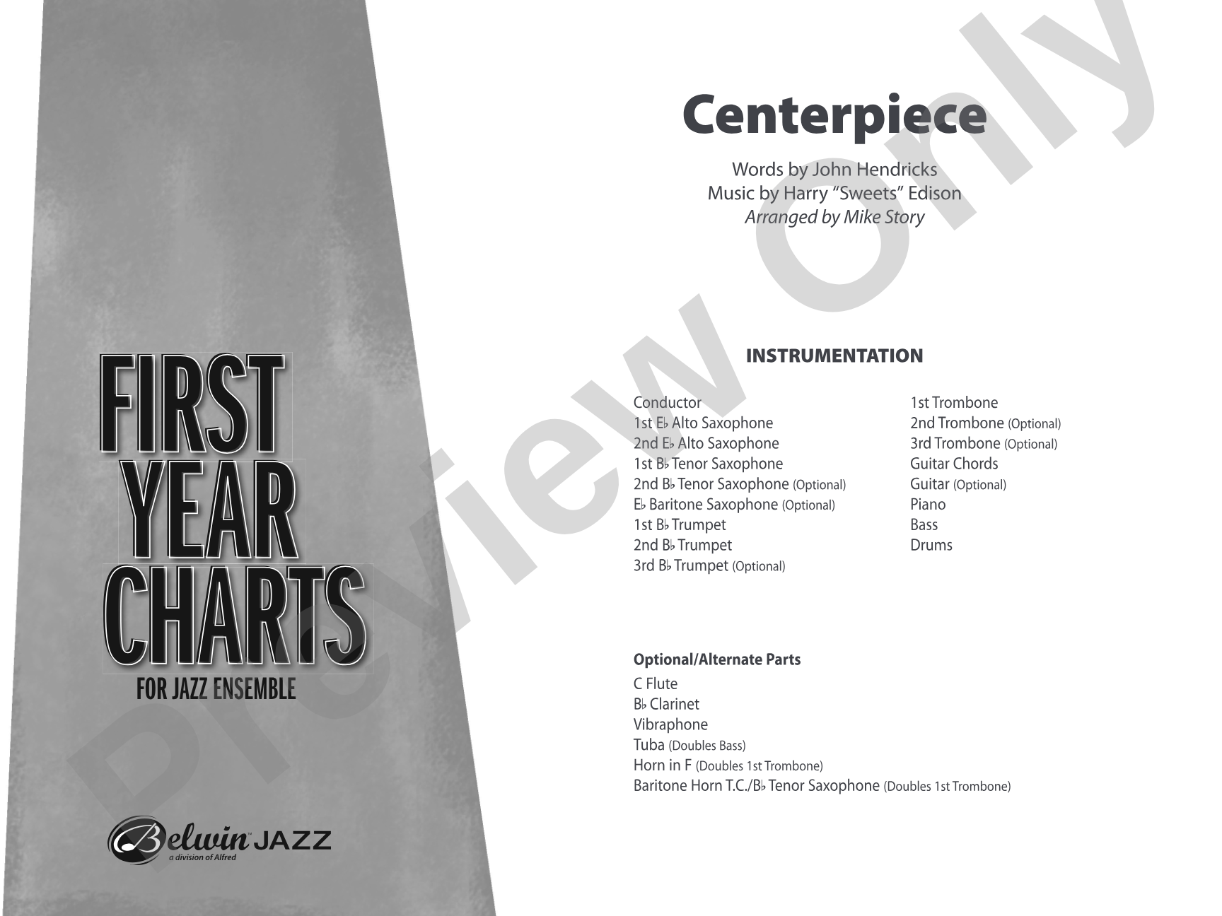 Centerpiece: Jazz Ensemble Conductor Score & Parts