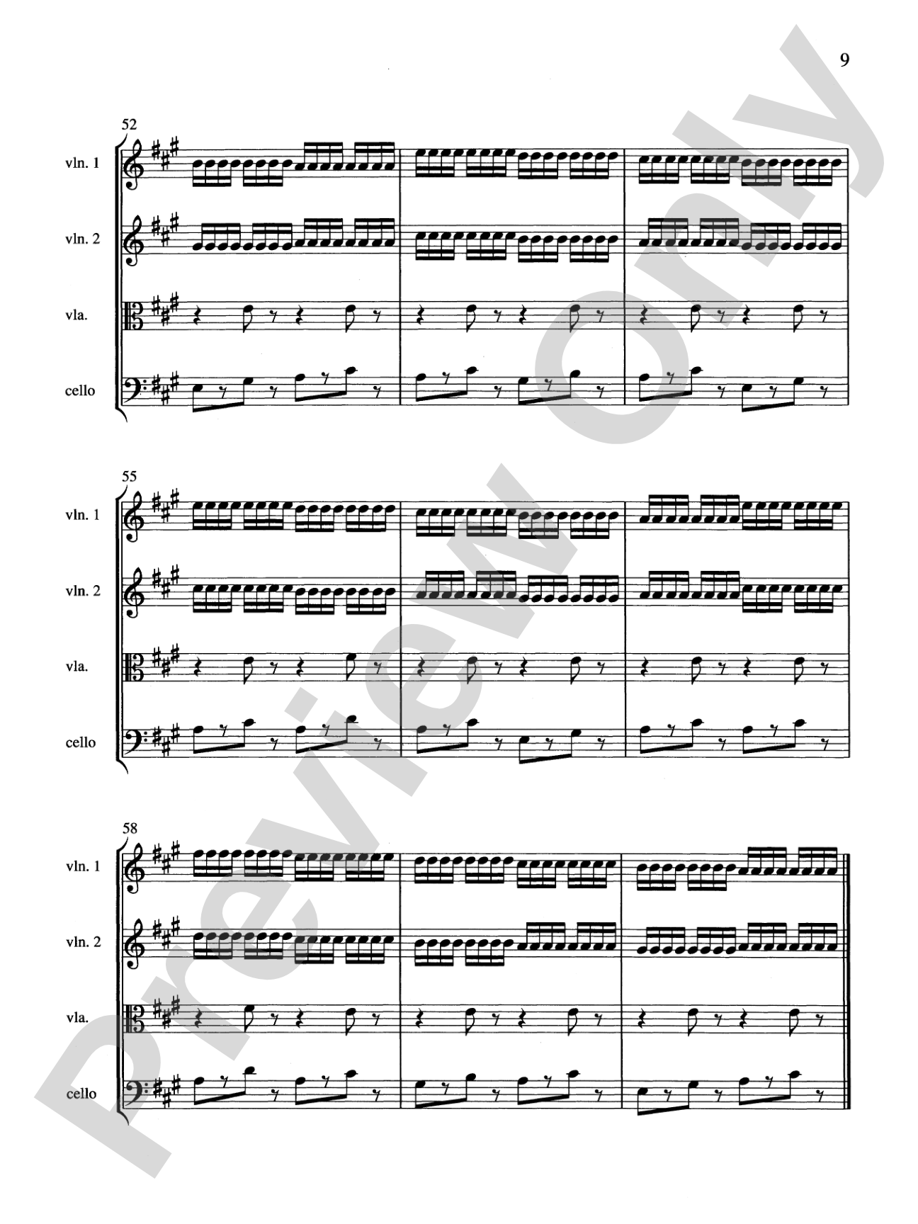 String Quartets for Beginning Ensembles, Volume 1: Score