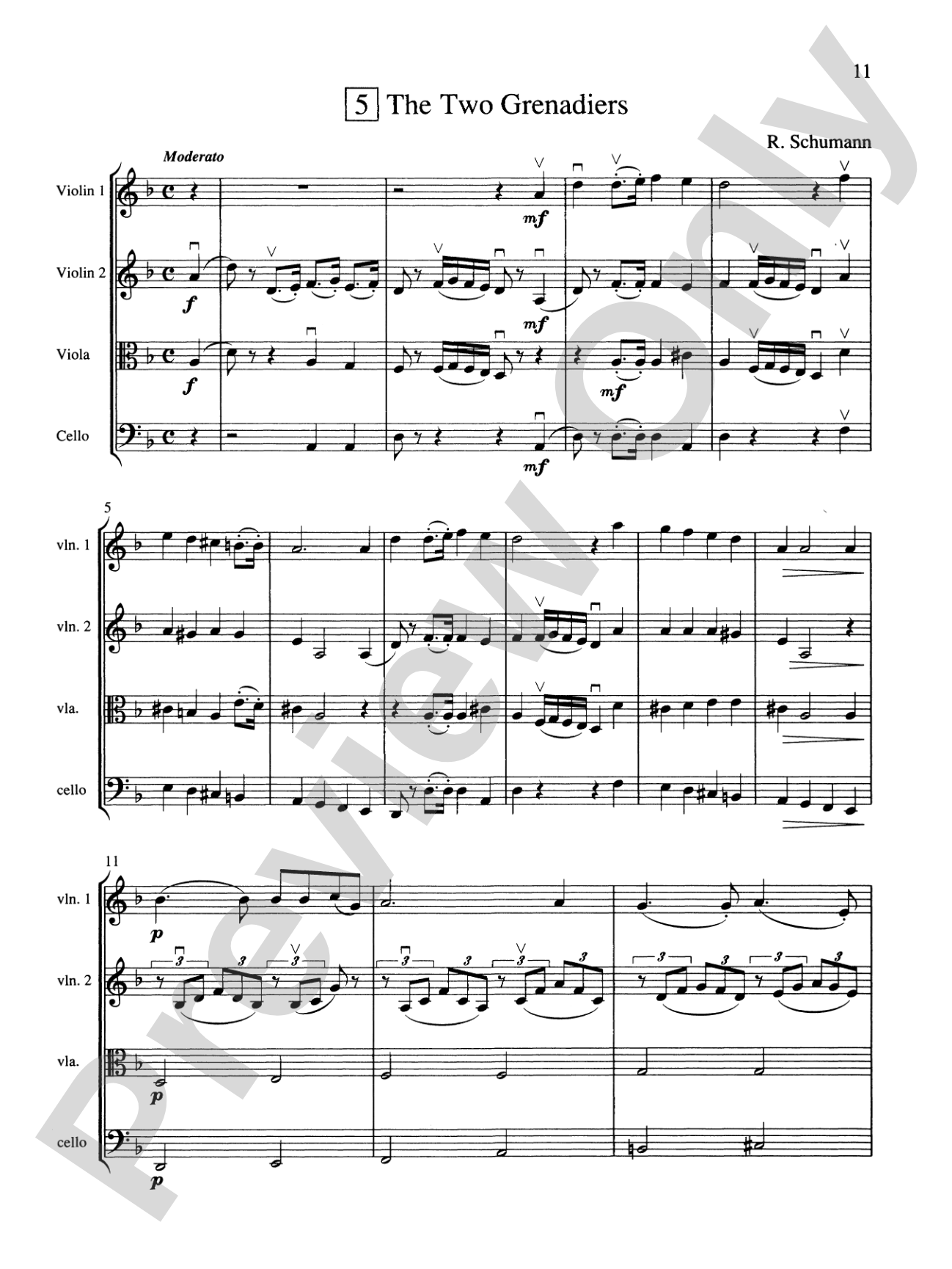 String Quartets for Beginning Ensembles, Volume 2: Score