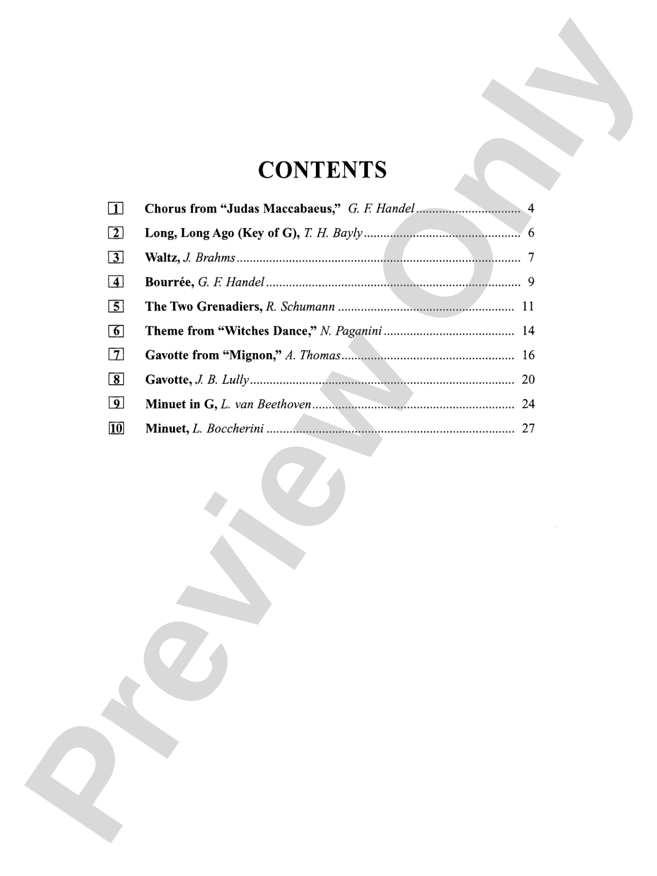 String Quartets for Beginning Ensembles, Volume 2: Score