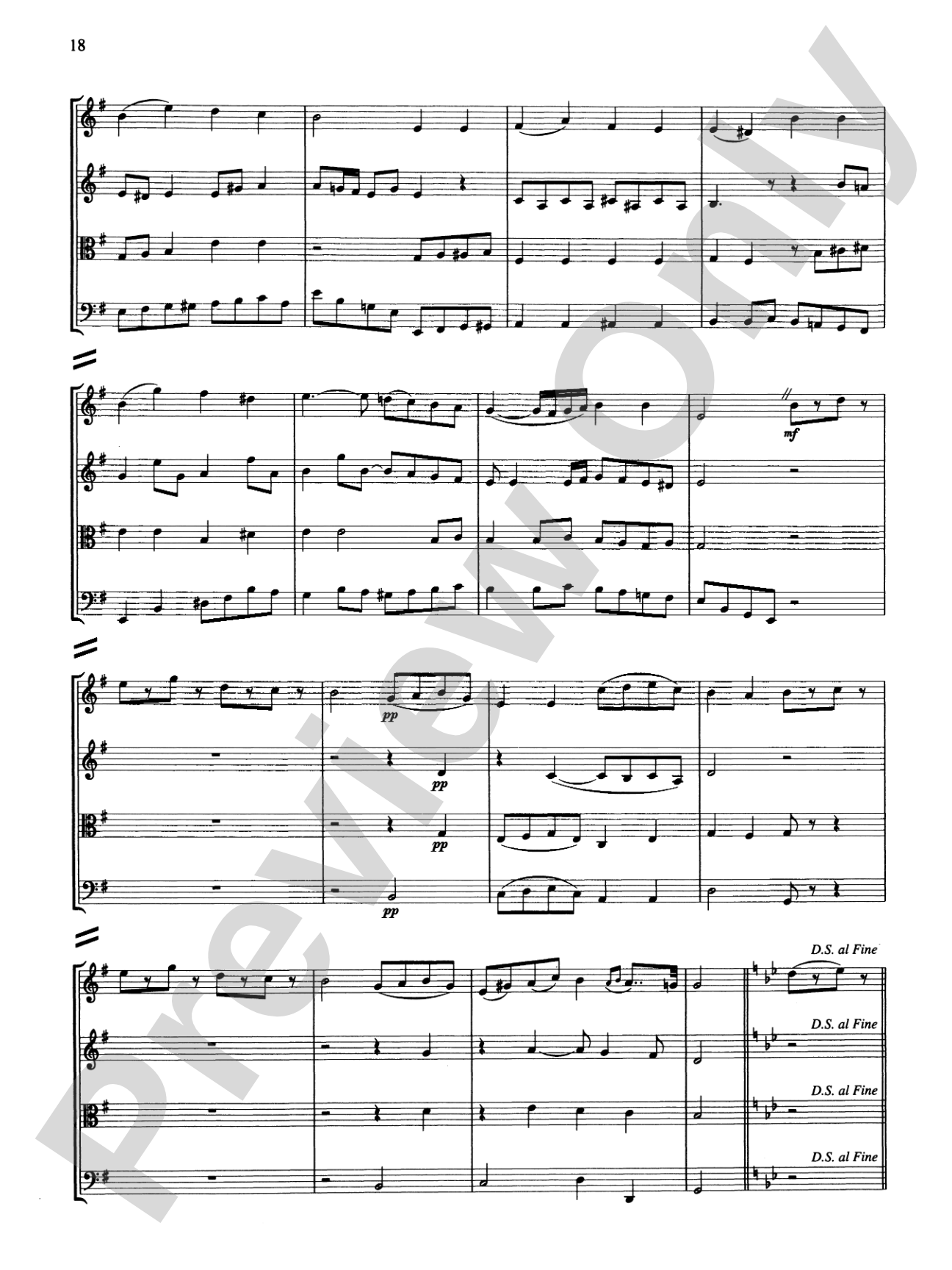 String Quartets for Beginning Ensembles, Volume 3: Score
