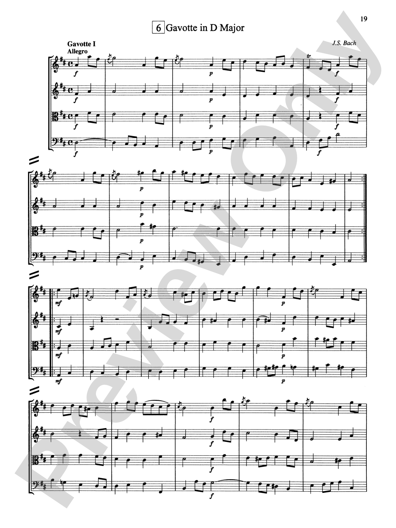 String Quartets for Beginning Ensembles, Volume 3: Score