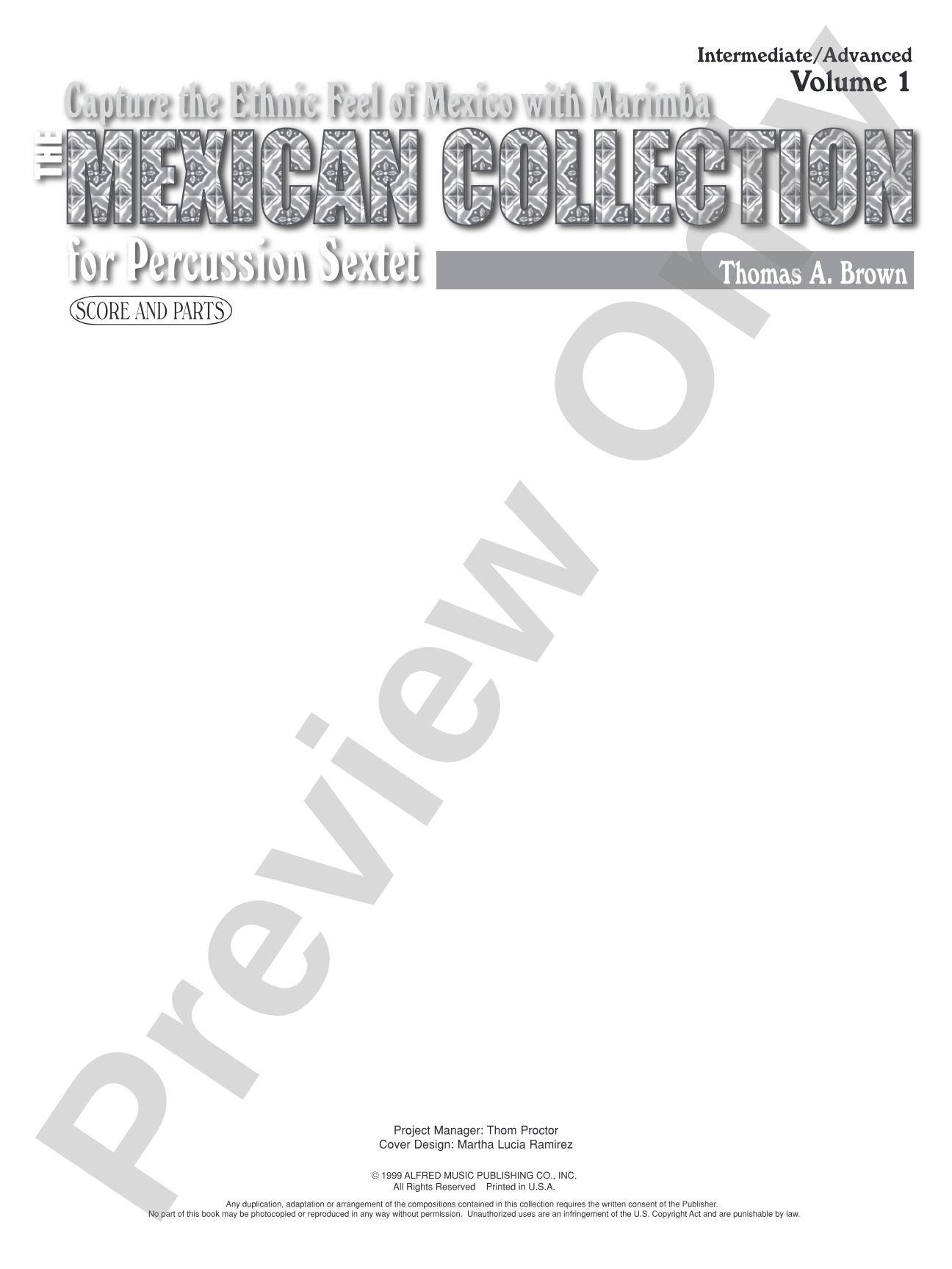 The Mexican Collection: Percussion Ensemble Book