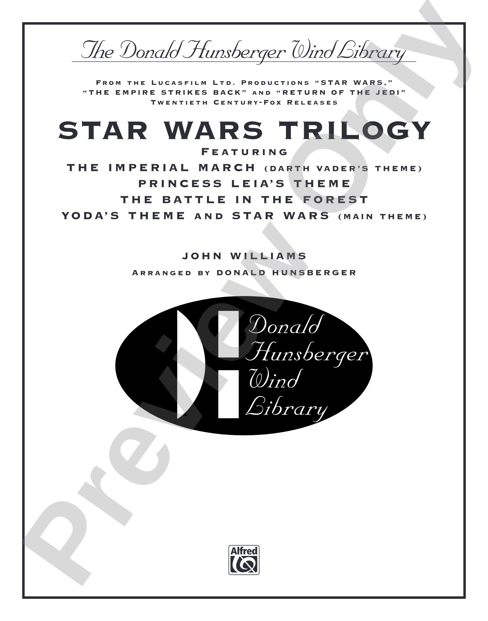 Star Wars® Trilogy: Score