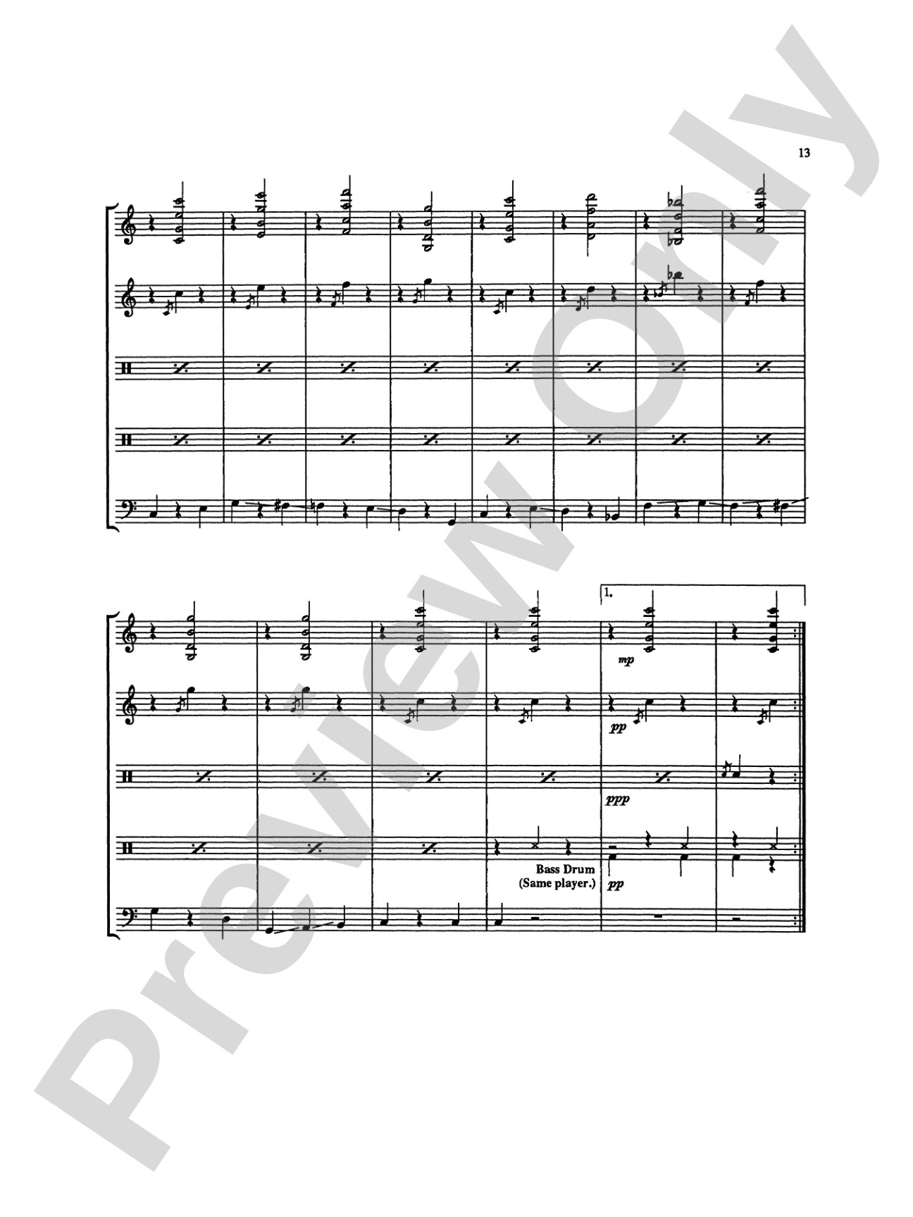 Overture in Percussion: Score