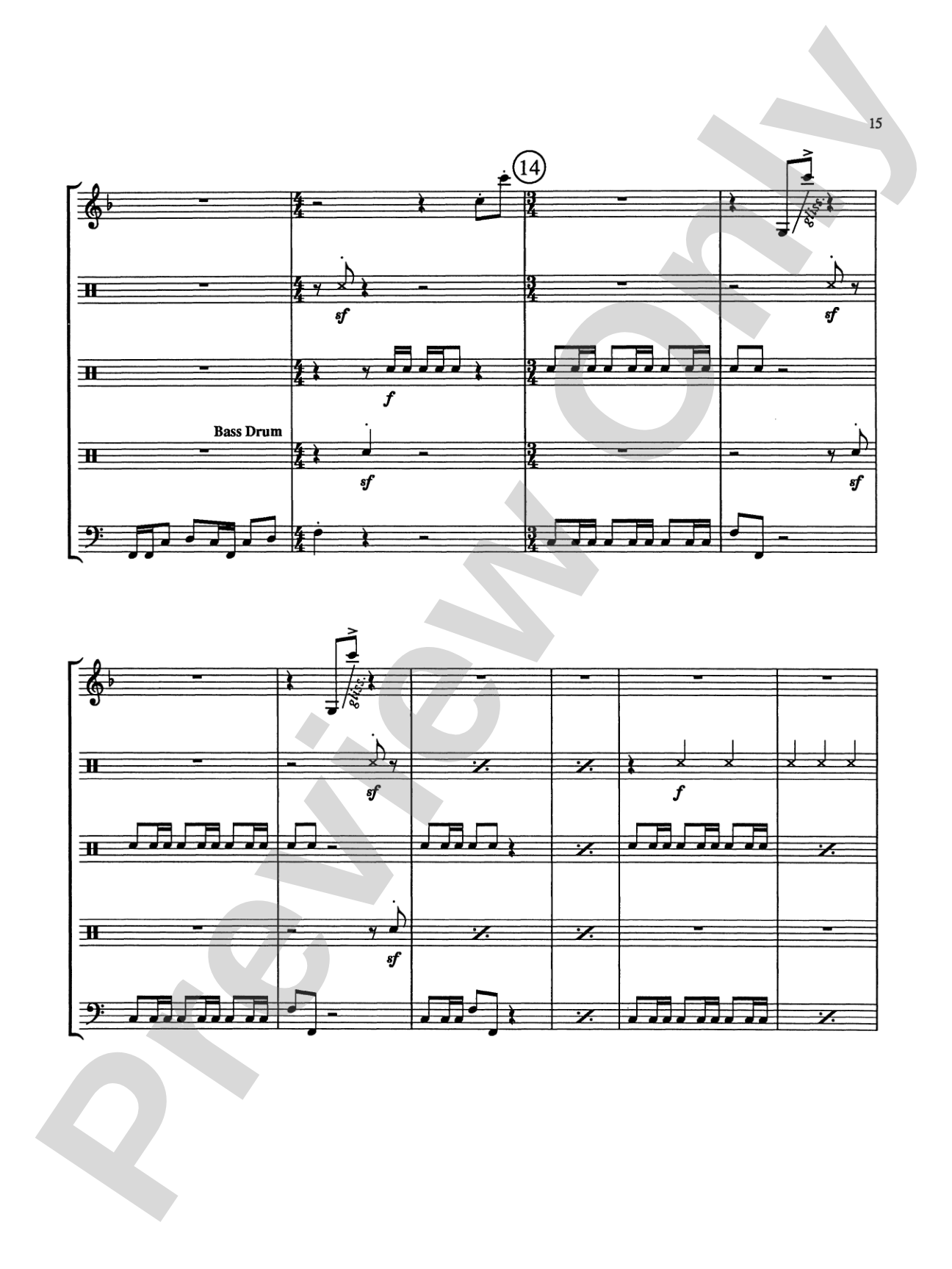 Overture in Percussion: Score
