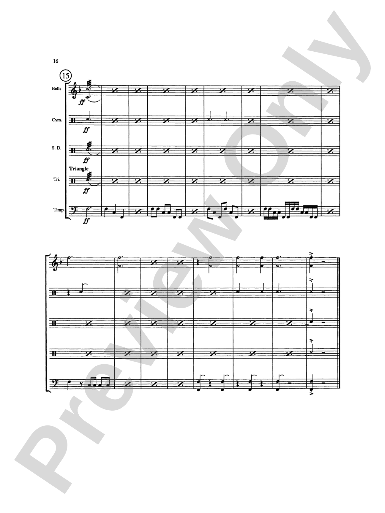 Overture in Percussion: Score