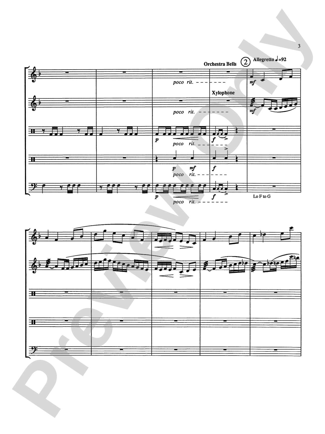 Overture in Percussion: Score