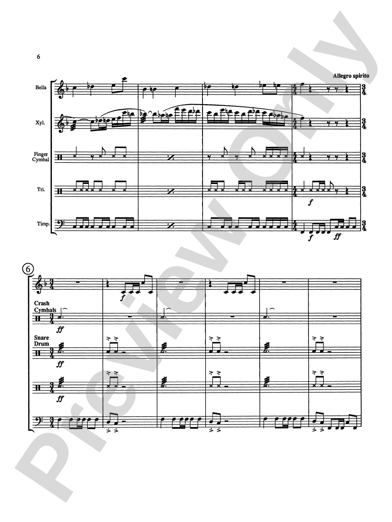 Overture in Percussion: Score