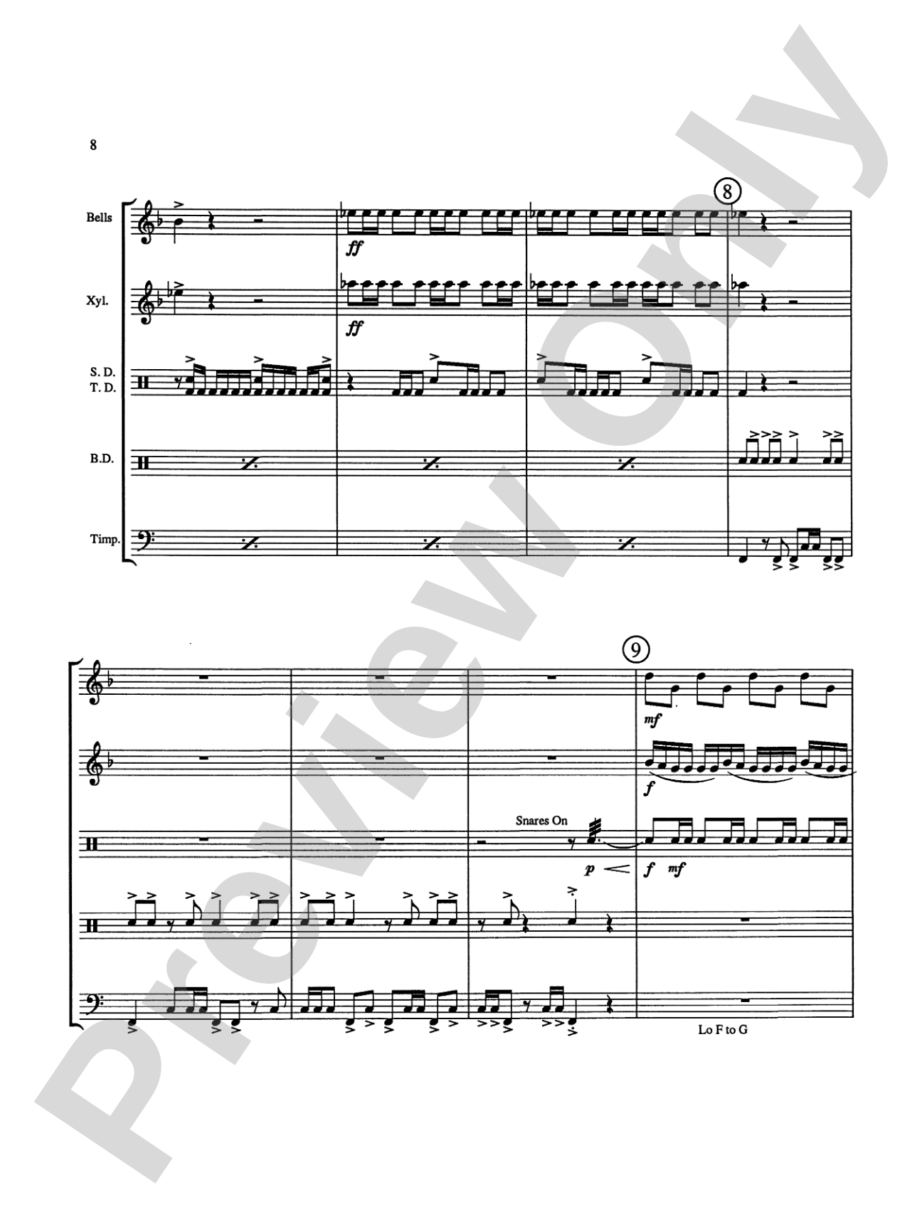 Overture in Percussion: Score