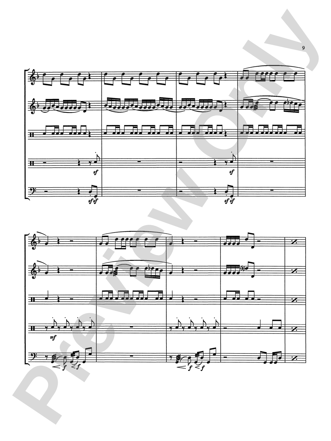 Overture in Percussion: Score