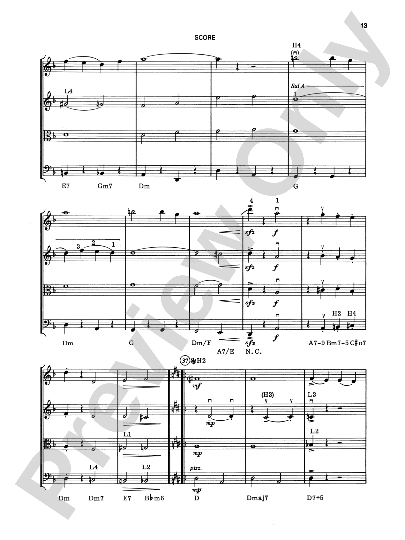 George Gershwin: String Quartet Full Score & Parts