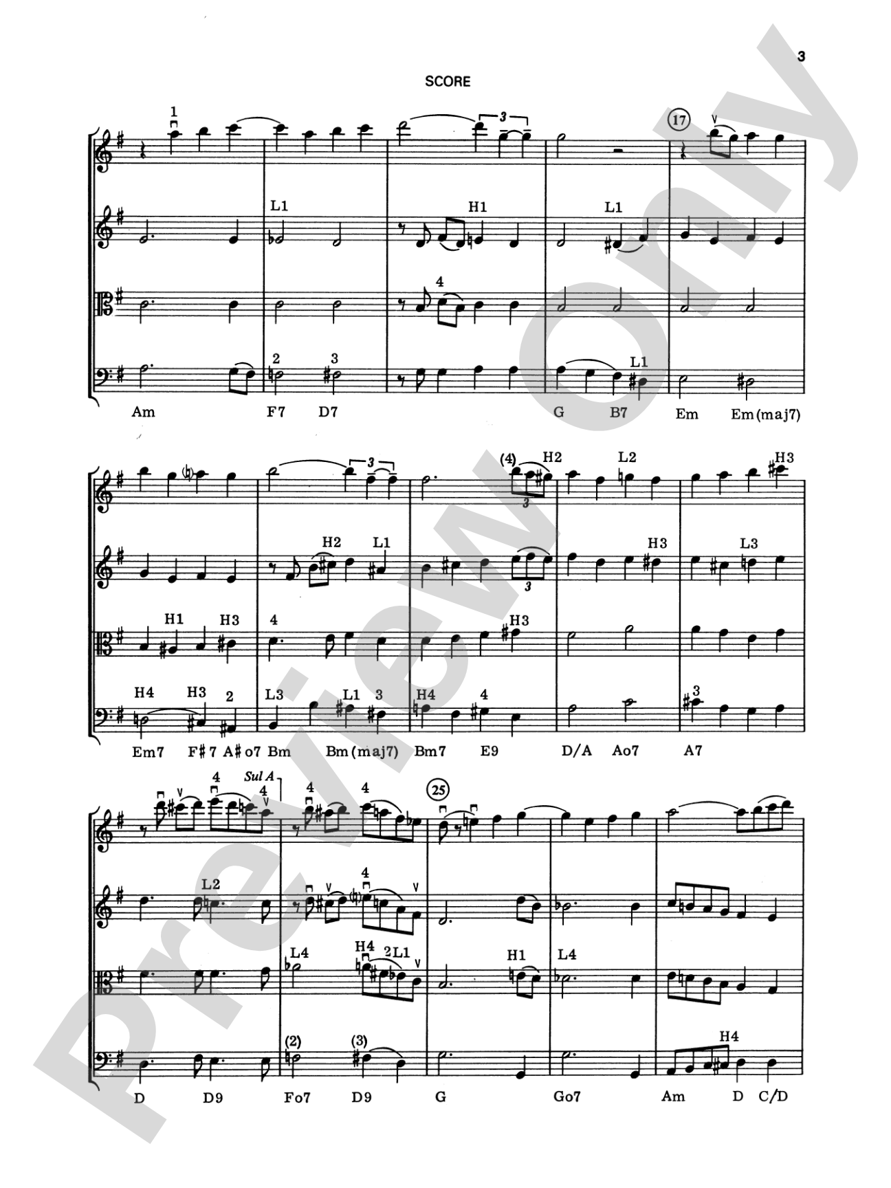 George Gershwin: String Quartet Full Score & Parts